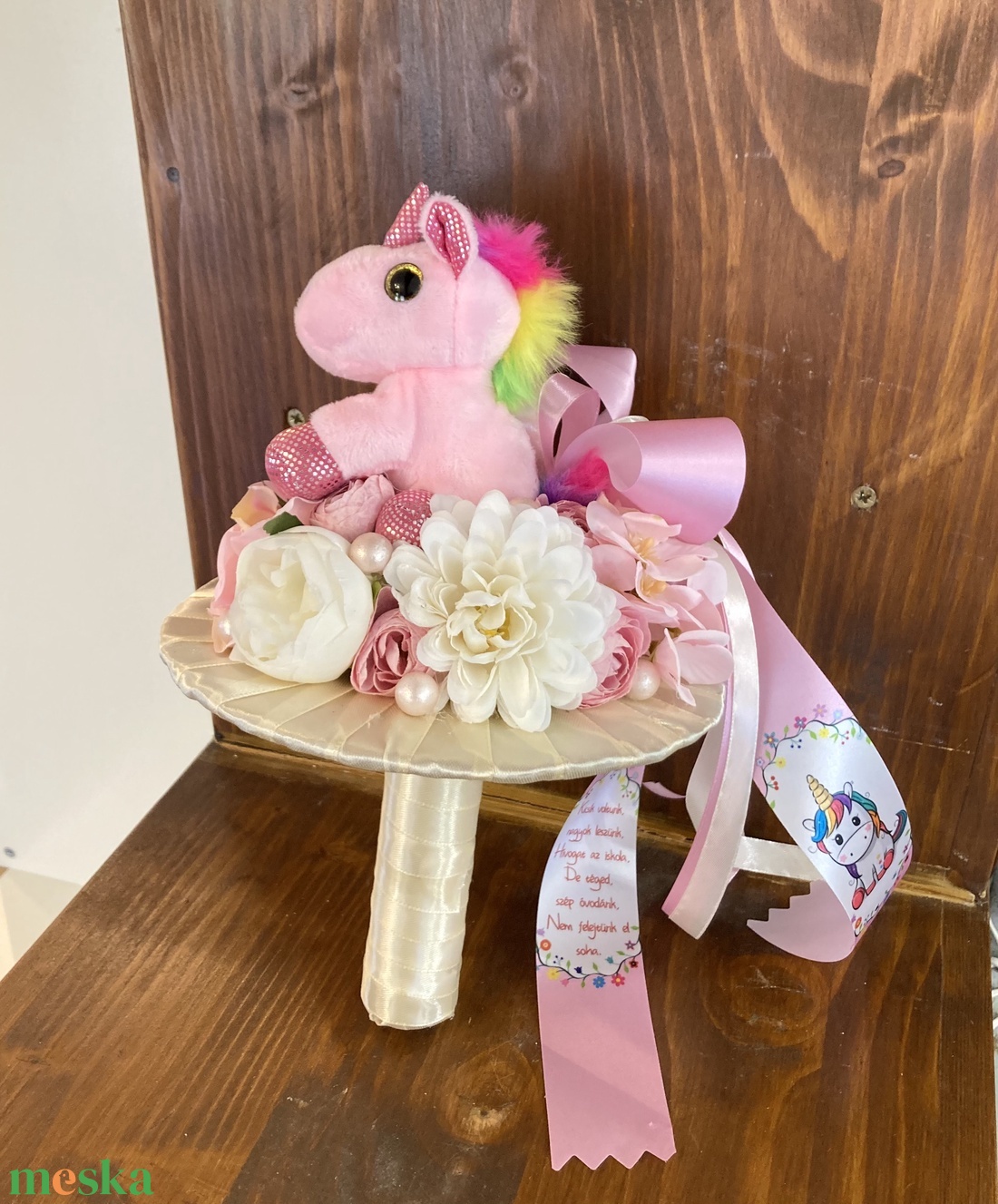 Unikornisos ballagási csokor - utolso- - otthon & életmód - dekoráció - Meska.hu