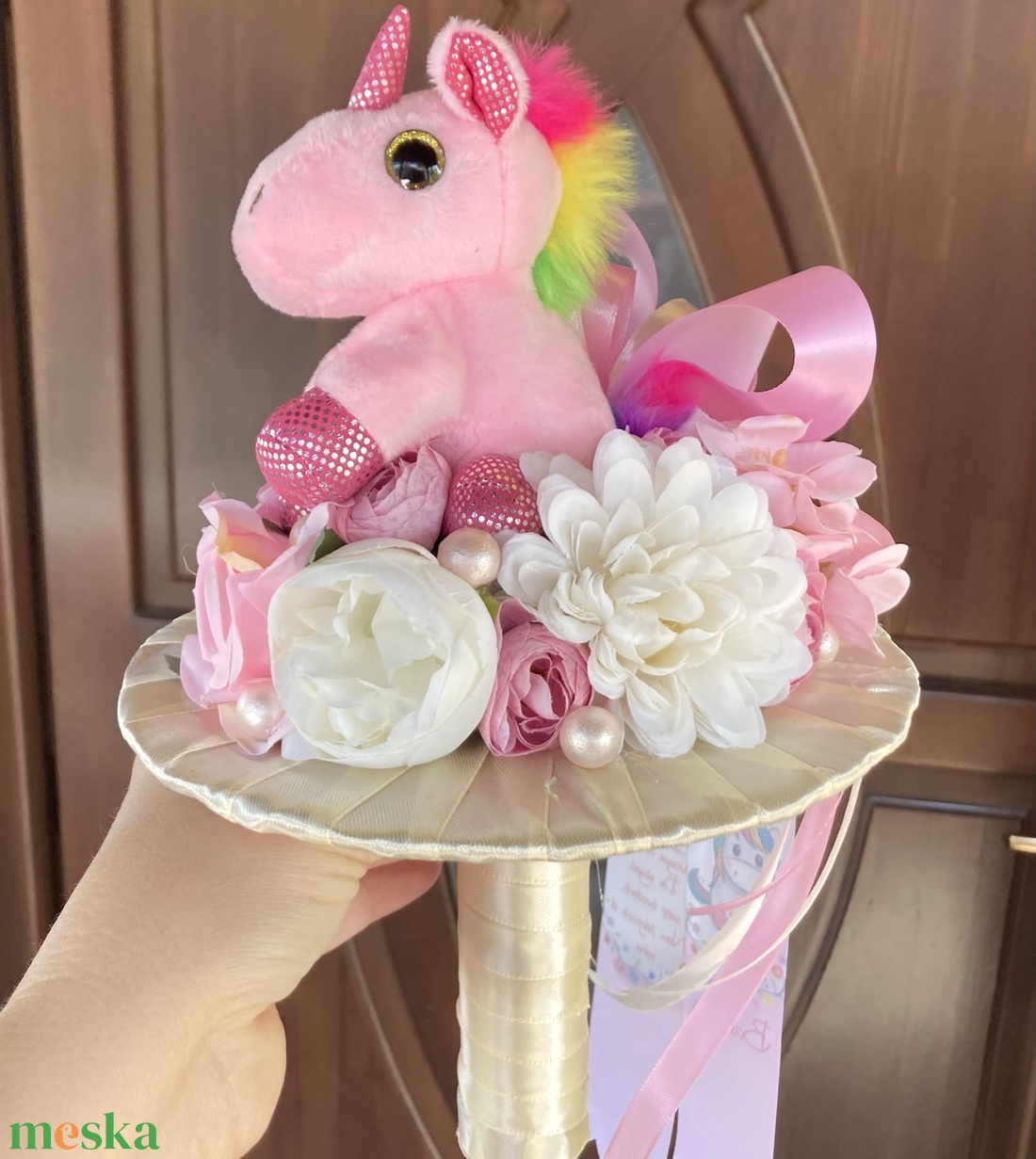 Unikornisos ballagási csokor - utolso- - otthon & életmód - dekoráció - Meska.hu