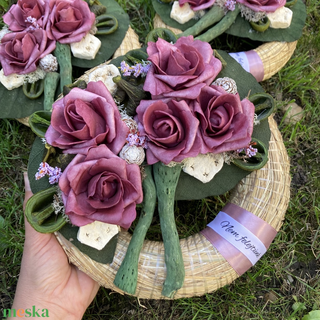 Mindenszentek koszorú - otthon & életmód - vallás - temetkezési tárgy - Meska.hu