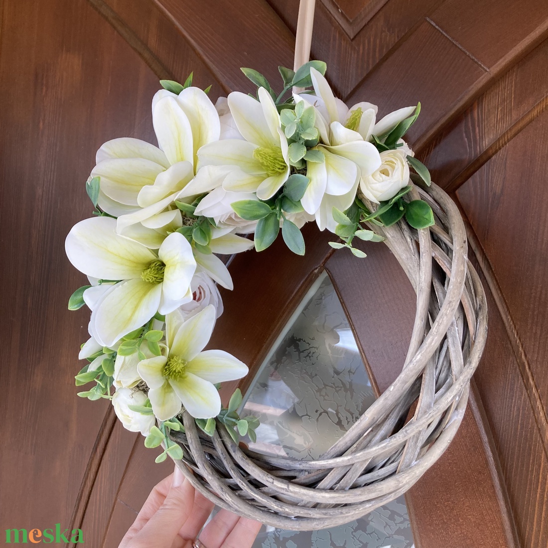 Magnólia ajtódísz - otthon & életmód - dekoráció - ajtó- és ablak dekoráció - ajtódísz & kopogtató - Meska.hu