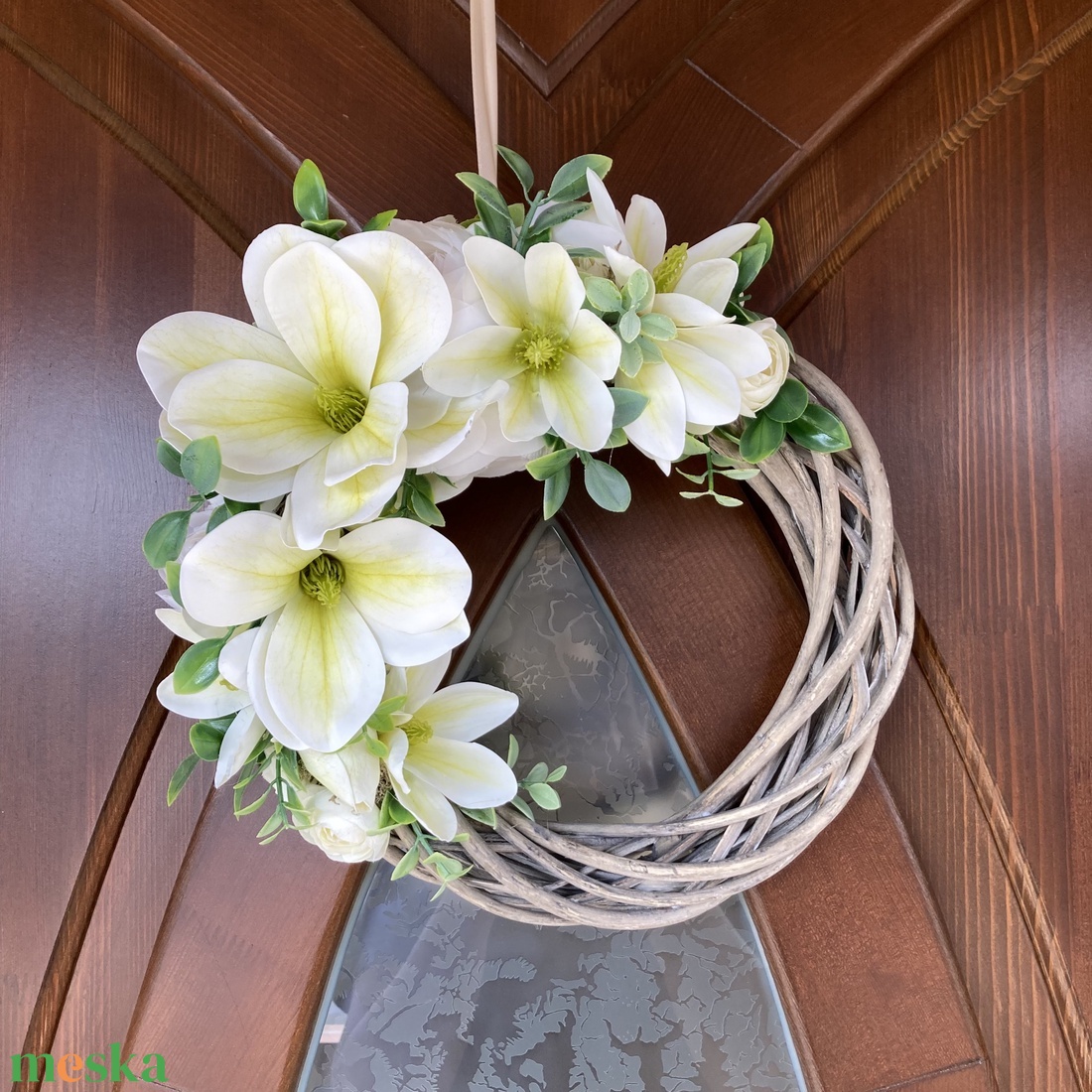 Magnólia ajtódísz - otthon & életmód - dekoráció - ajtó- és ablak dekoráció - ajtódísz & kopogtató - Meska.hu