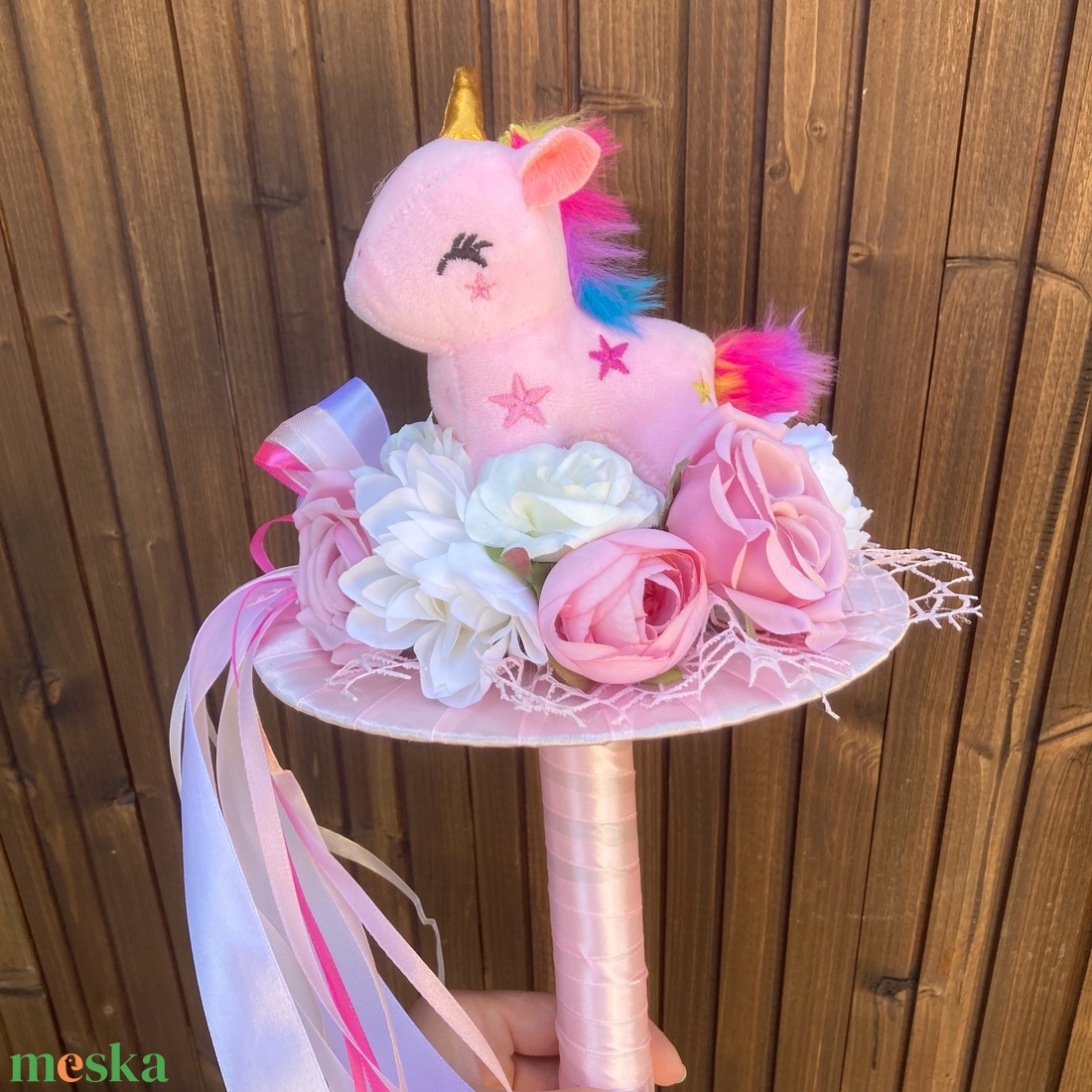 Unikornis ballagási csokor - otthon & életmód - dekoráció - Meska.hu