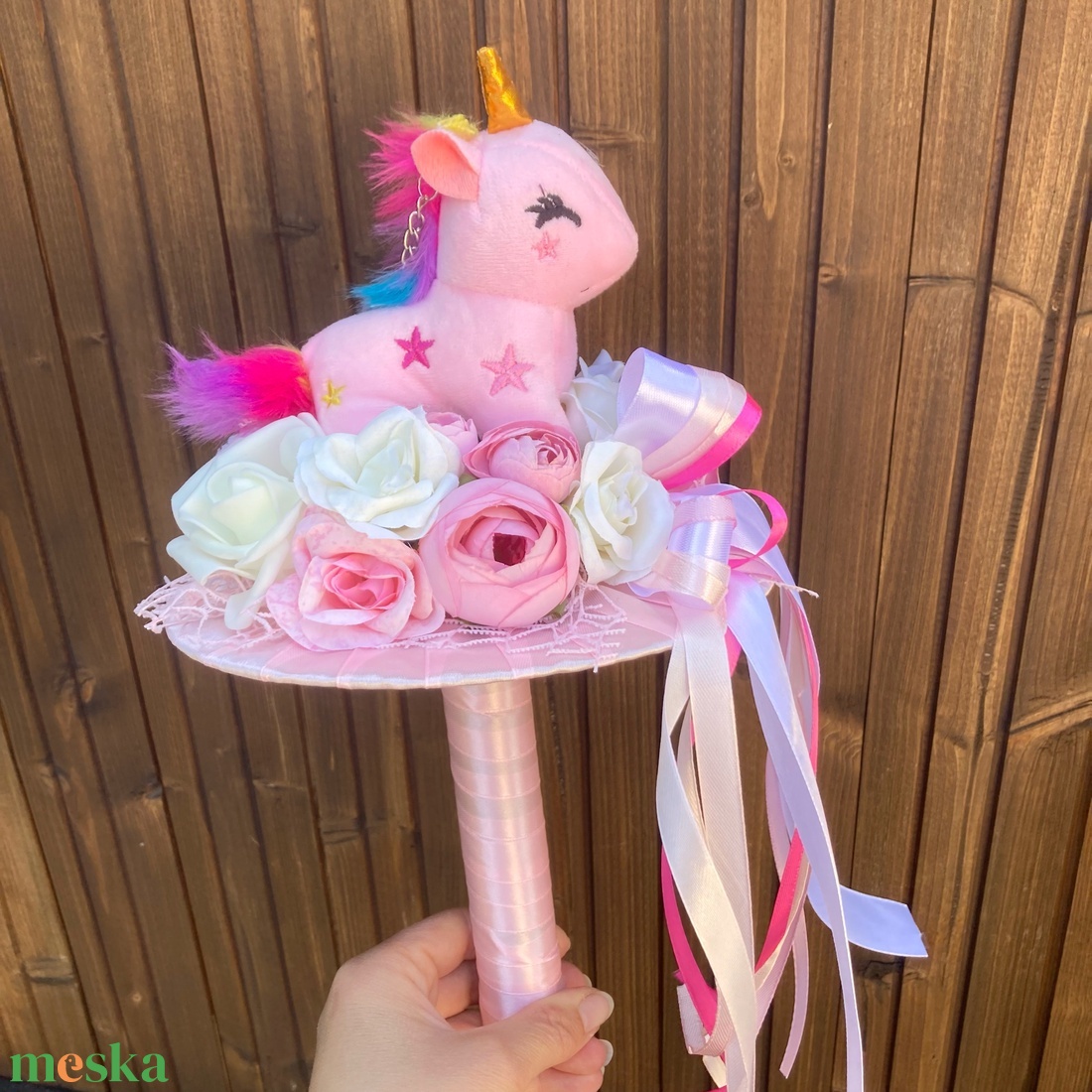 Unikornis ballagási csokor - otthon & életmód - dekoráció - Meska.hu