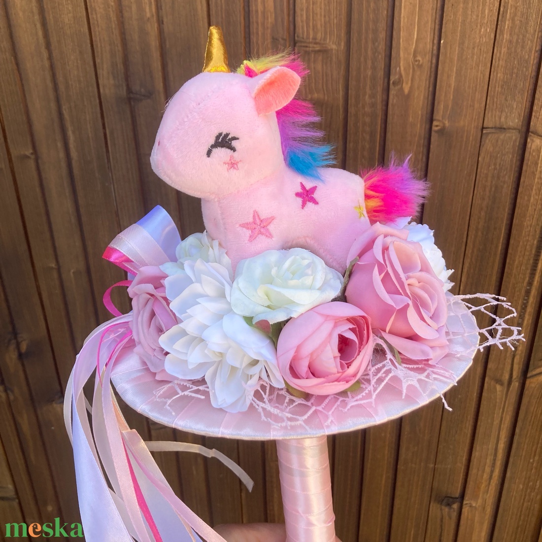 Unikornis ballagási csokor - otthon & életmód - dekoráció - Meska.hu