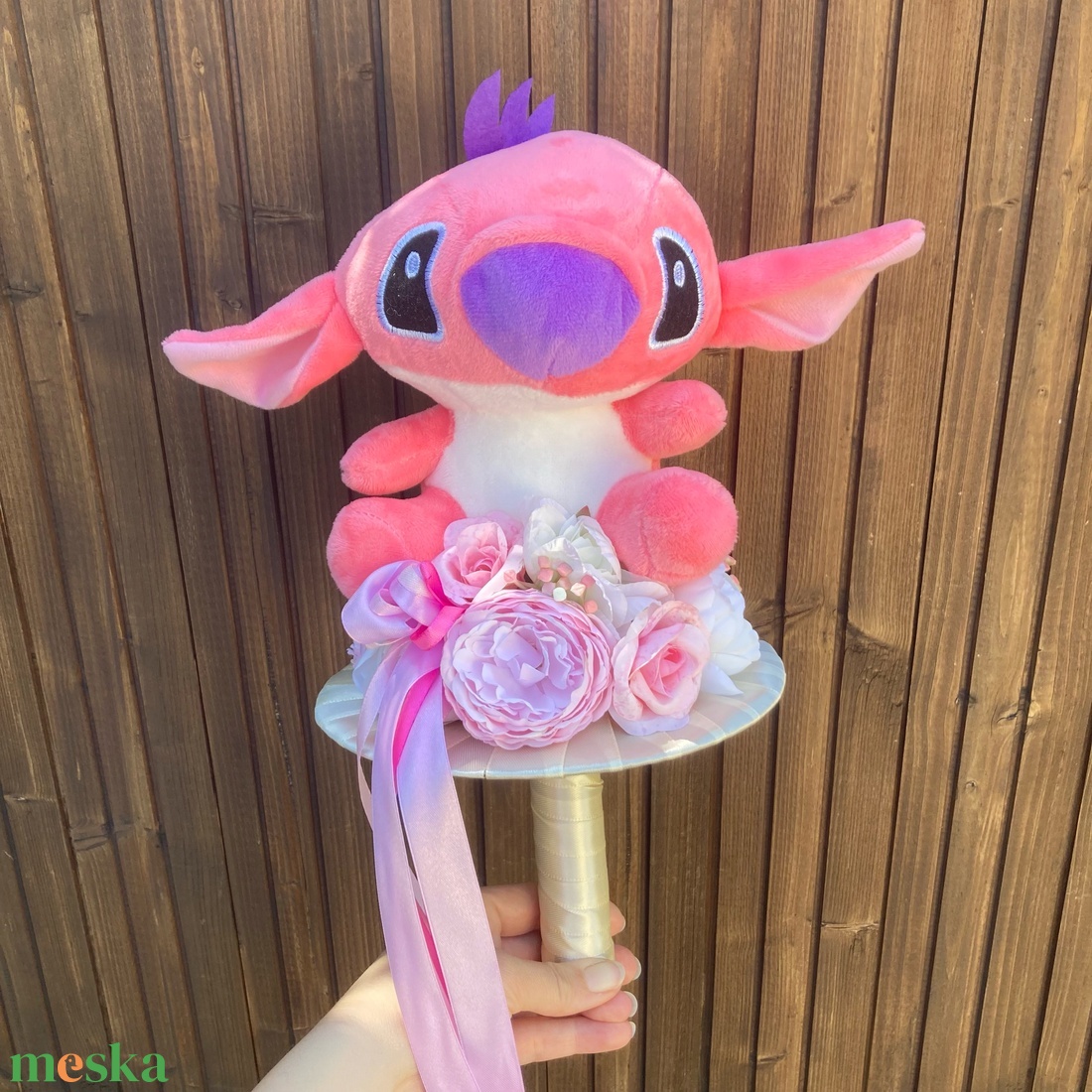 Ovis ballagási csokor Stitch - otthon & életmód - dekoráció - Meska.hu