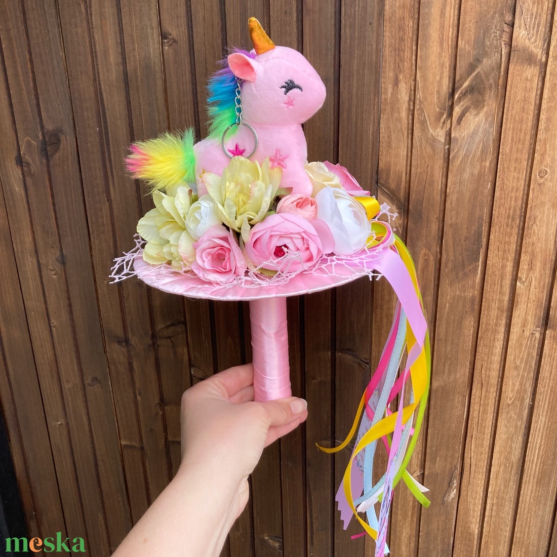 Unikornis ballagási csokor - otthon & életmód - dekoráció - Meska.hu