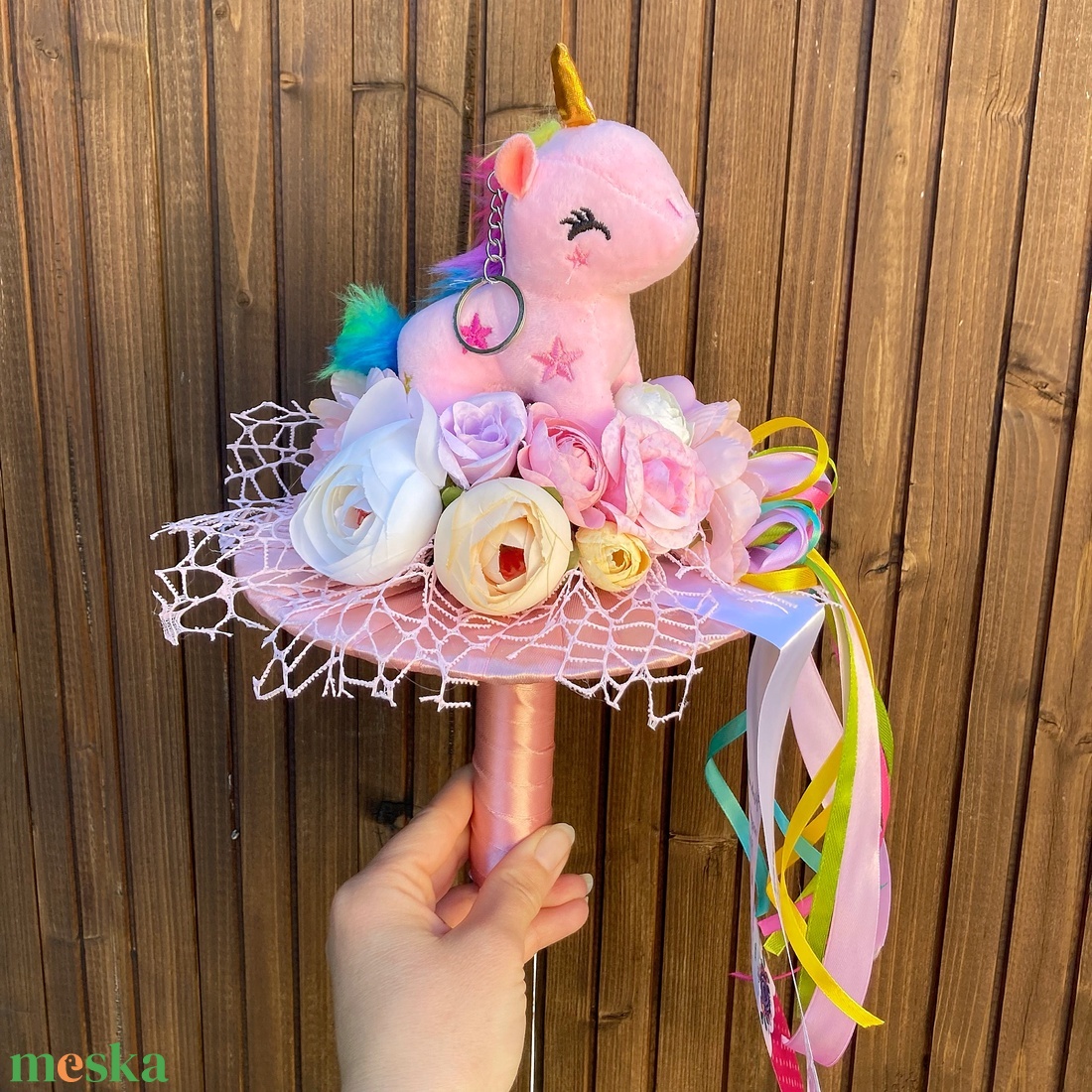 Unikornis ballagási csokor - otthon & életmód - dekoráció - Meska.hu