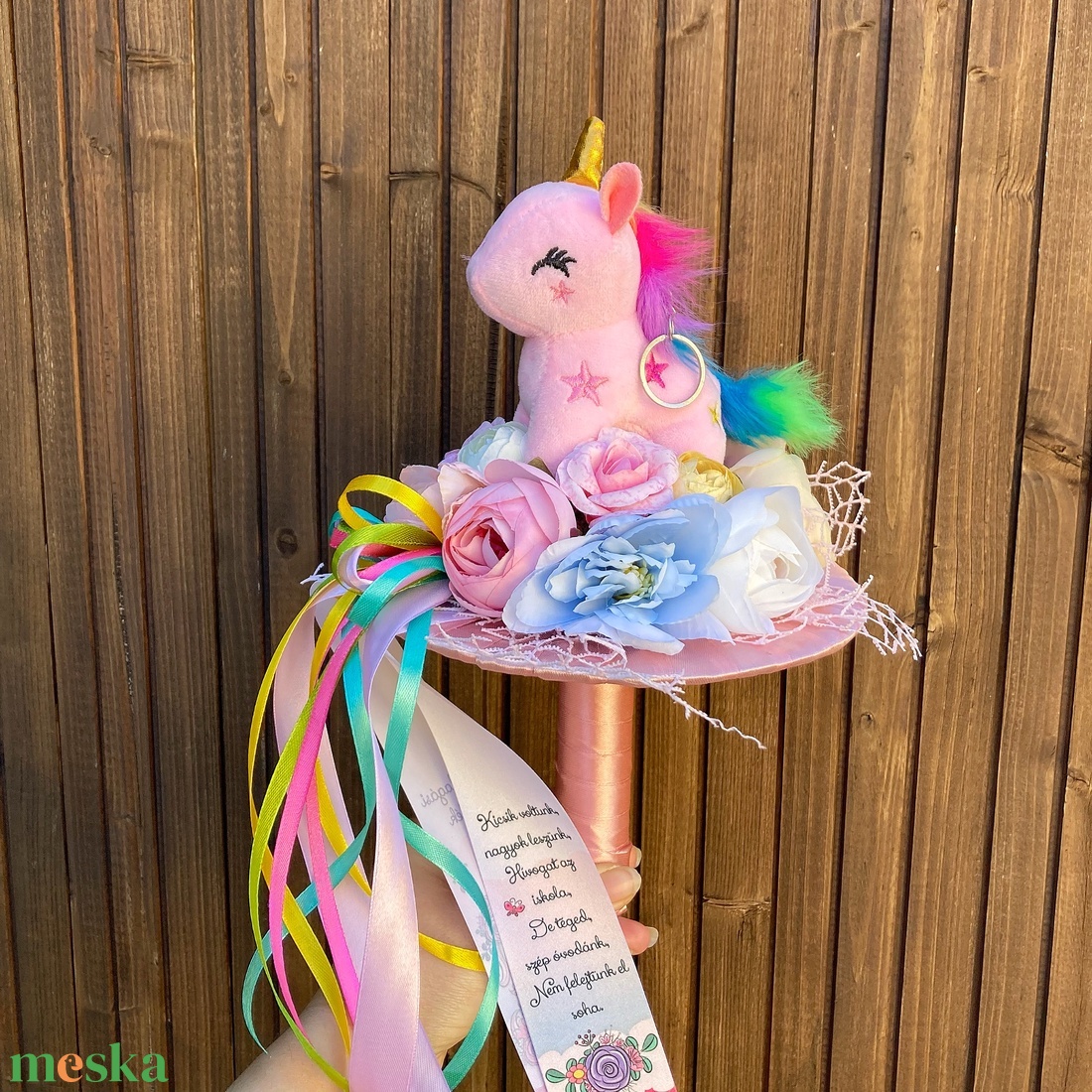 Unikornis ballagási csokor - otthon & életmód - dekoráció - Meska.hu