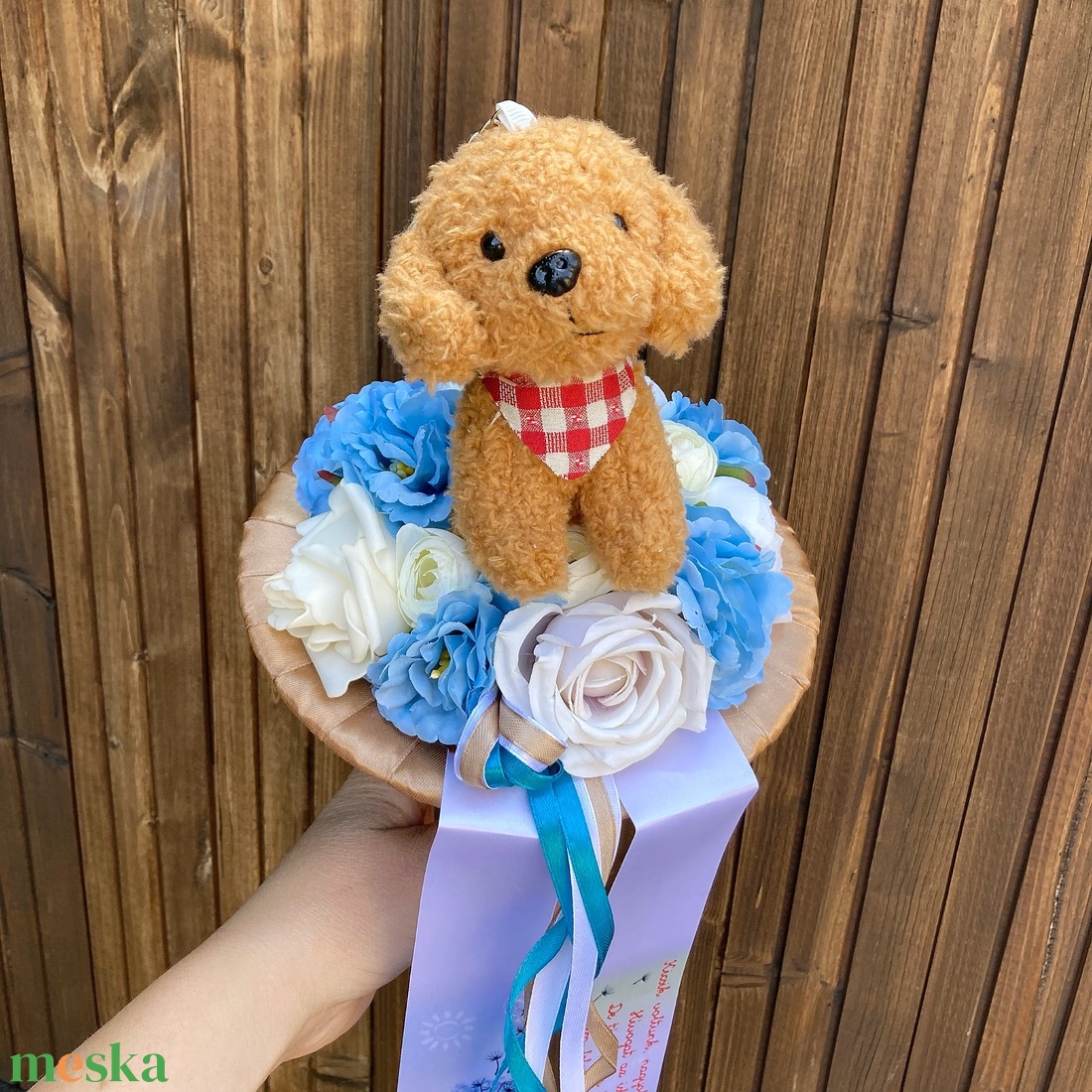 Ovis ballagási csokor kuytusos - otthon & életmód - dekoráció - virágdísz és tartó - csokor & virágdísz - Meska.hu