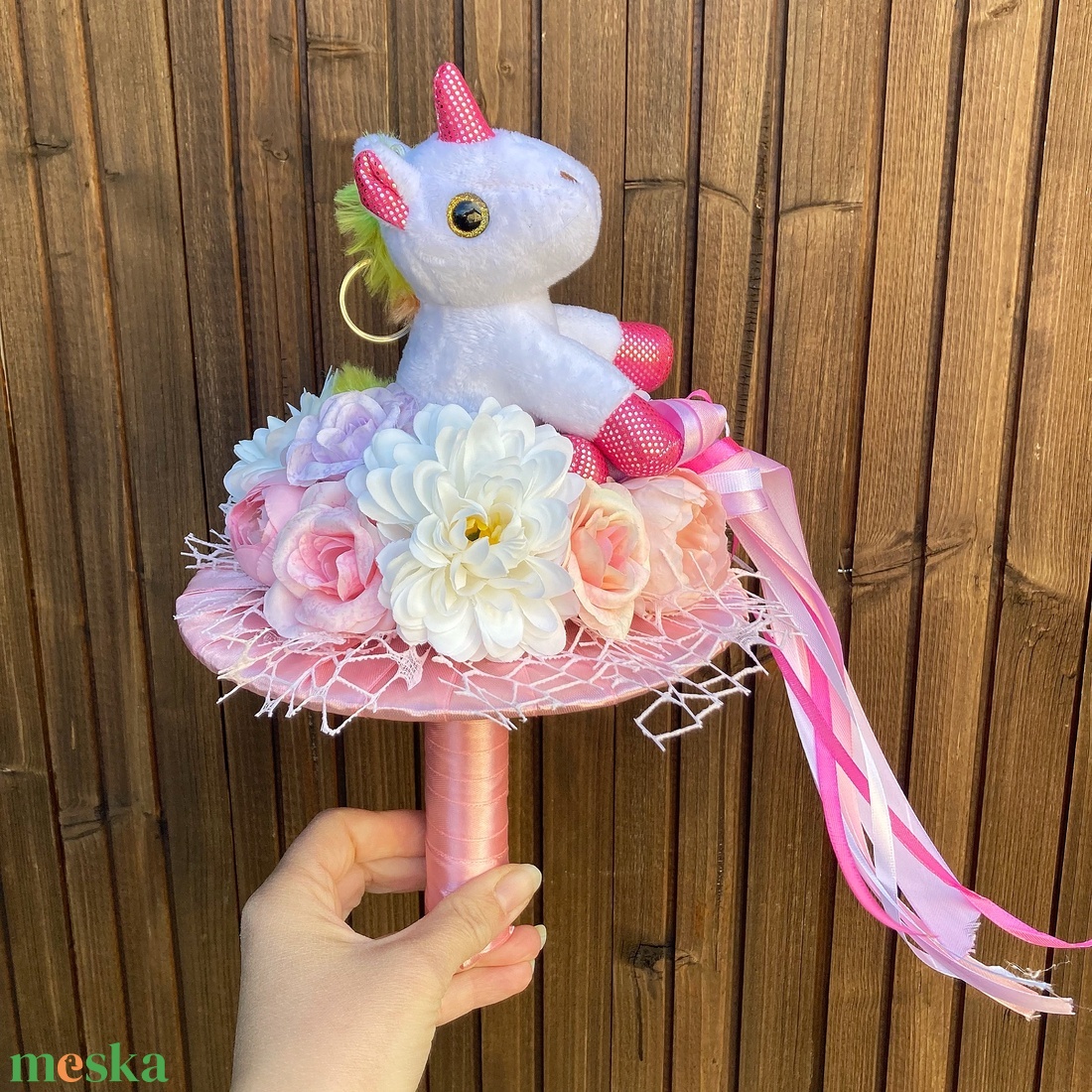 Unikornis ballagási csokor  - otthon & életmód - dekoráció - Meska.hu