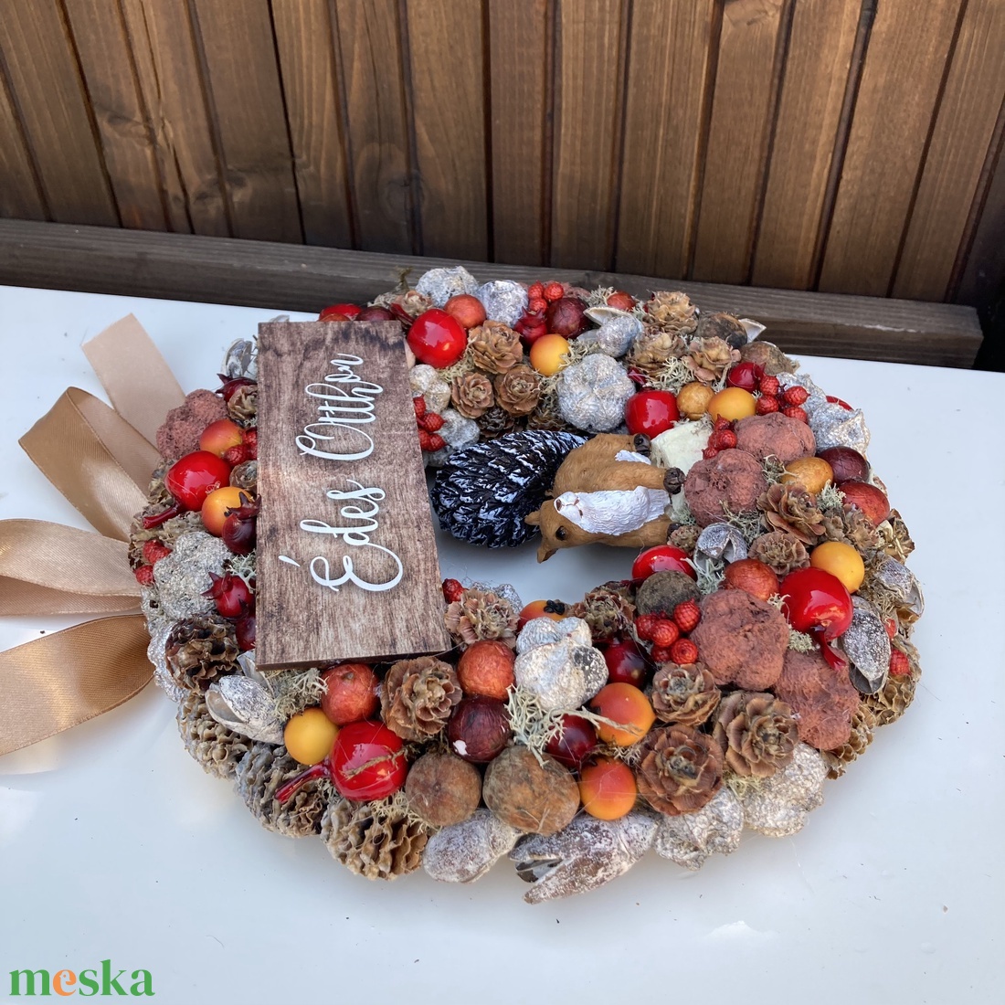 Őszi ajtódísz - otthon & életmód - dekoráció - ajtó- és ablak dekoráció - ajtódísz & kopogtató - Meska.hu