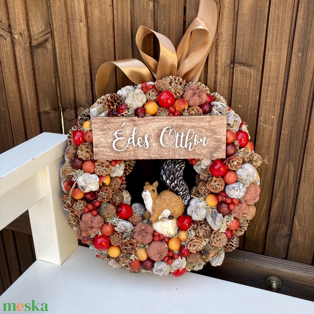 Őszi ajtódísz - otthon & életmód - dekoráció - ajtó- és ablak dekoráció - ajtódísz & kopogtató - Meska.hu