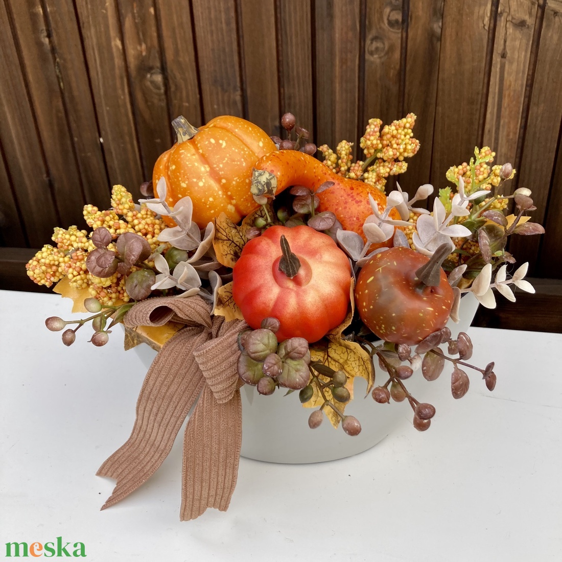 Őszi asztaldísz - otthon & életmód - dekoráció - asztal és polc dekoráció - asztaldísz - Meska.hu