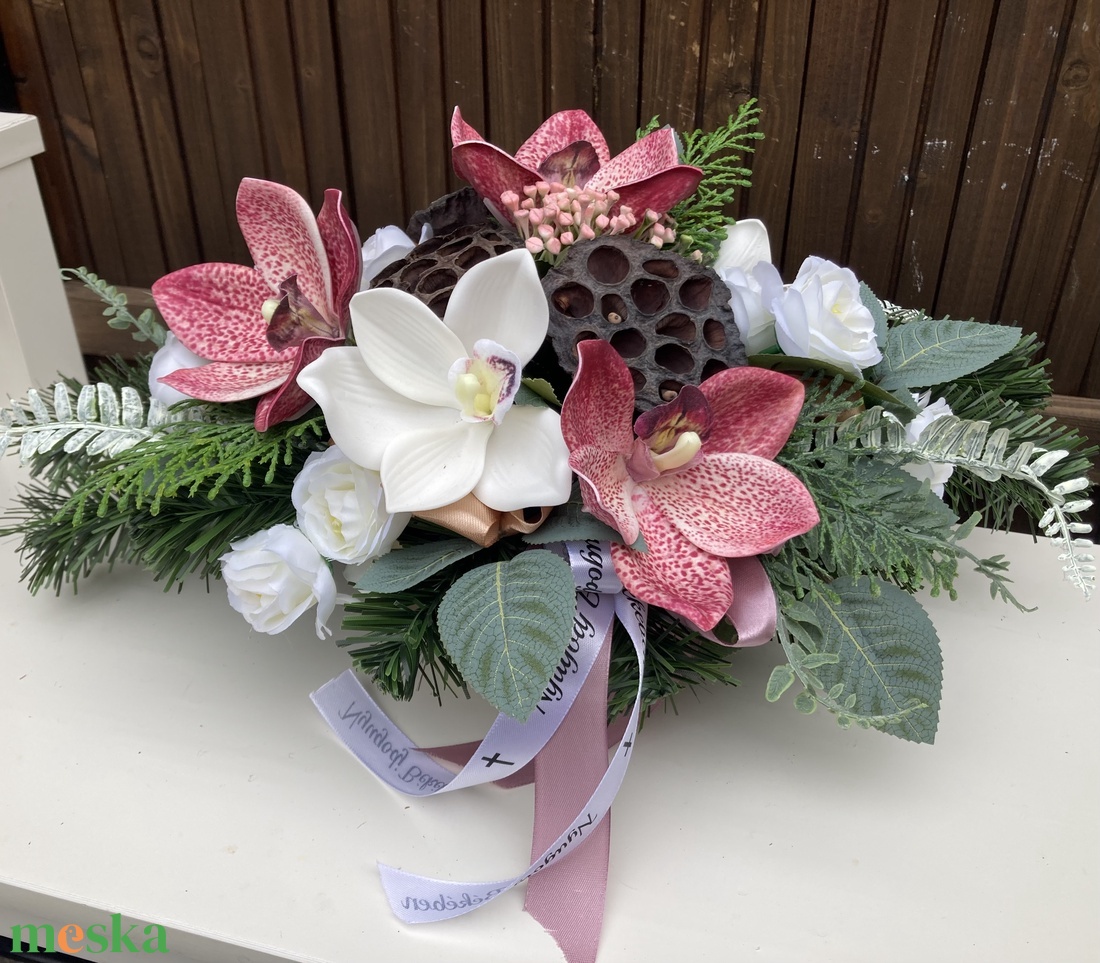 45 cm sírdísz - otthon & életmód - vallás - temetkezési tárgy - sírdísz, kegyeleti dísz - Meska.hu 45 cm sírdísz - otthon & életmód - vallás - temetkezési tárgy - sírdísz, kegyeleti dísz - Meska.hu