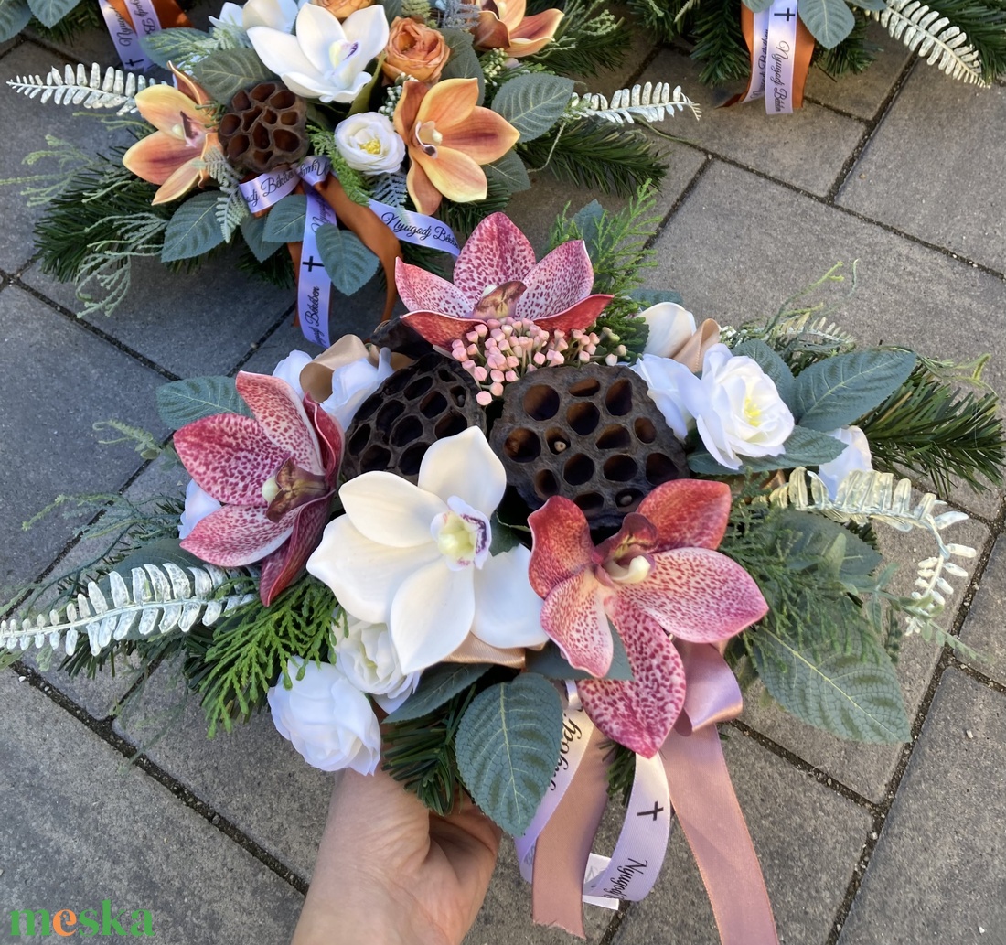 45 cm sírdísz - otthon & életmód - vallás - temetkezési tárgy - sírdísz, kegyeleti dísz - Meska.hu 45 cm sírdísz - otthon & életmód - vallás - temetkezési tárgy - sírdísz, kegyeleti dísz - Meska.hu