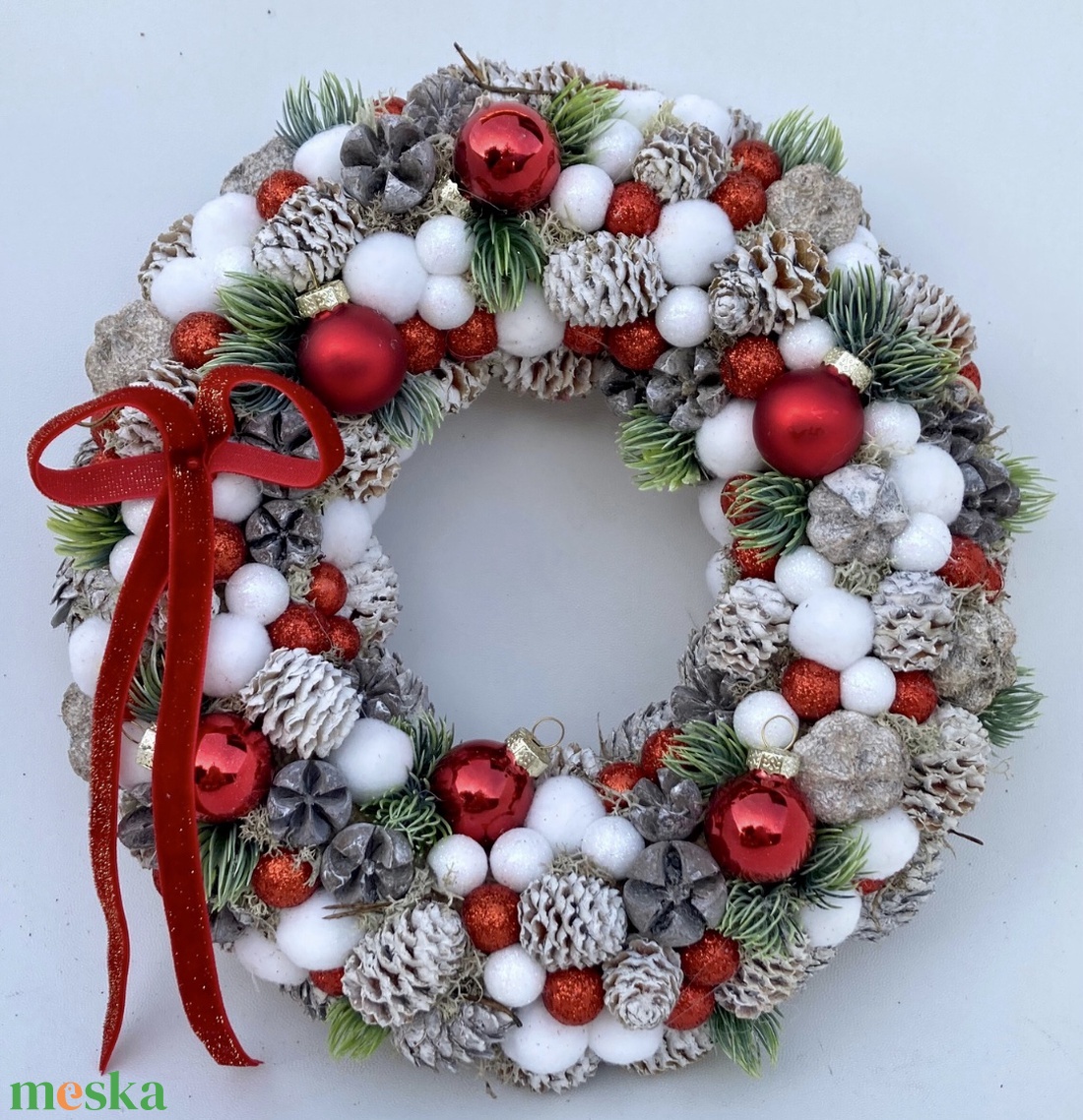Adventi ajtódísz  - karácsony - adventi díszek - adventi ajtódísz - Meska.hu