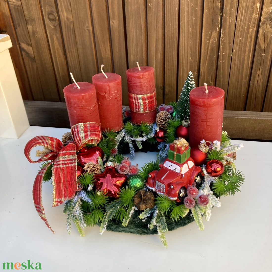 Klasszikus adventi koszorú - karácsony - adventi díszek - adventi koszorú - Meska.hu Klasszikus adventi koszorú - karácsony - adventi díszek - adventi koszorú - Meska.hu