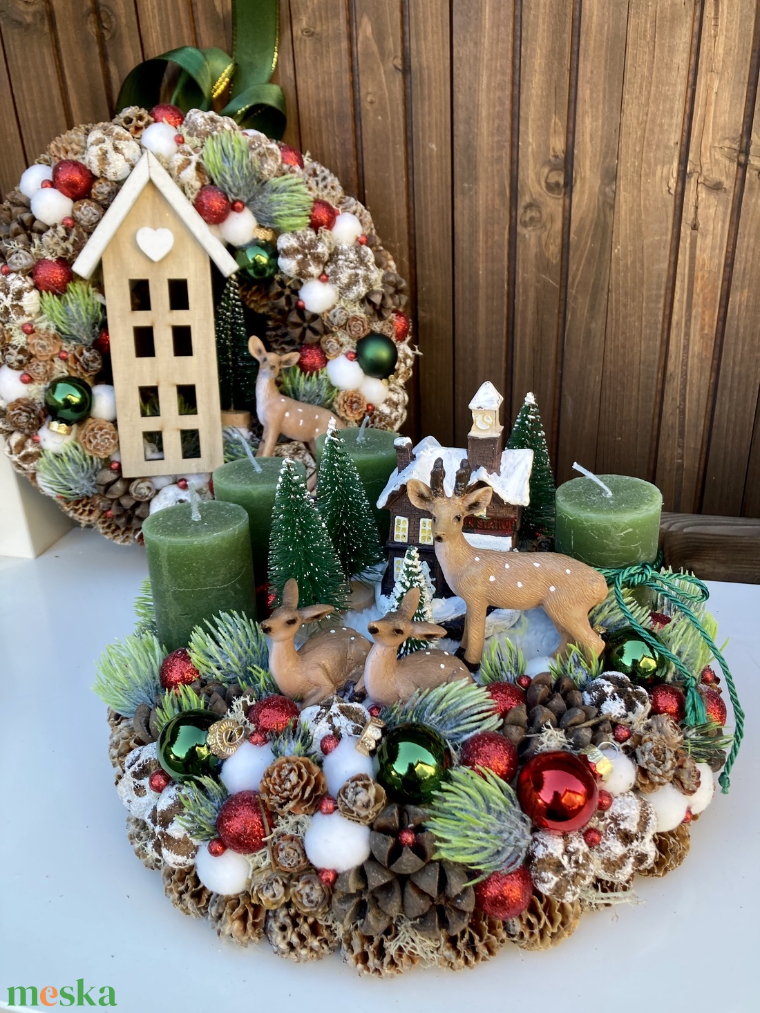 Adventi ajtódísz  - karácsony - adventi díszek - adventi ajtódísz - Meska.hu Adventi ajtódísz  - karácsony - adventi díszek - adventi ajtódísz - Meska.hu