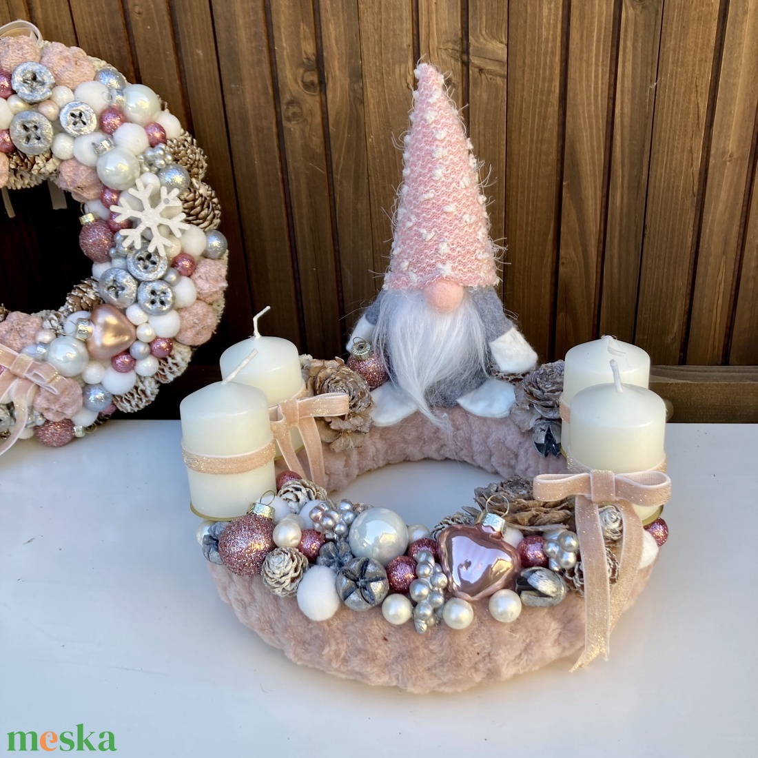 Manós adventi koszorú  - karácsony - adventi díszek - adventi koszorú - Meska.hu Manós adventi koszorú  - karácsony - adventi díszek - adventi koszorú - Meska.hu