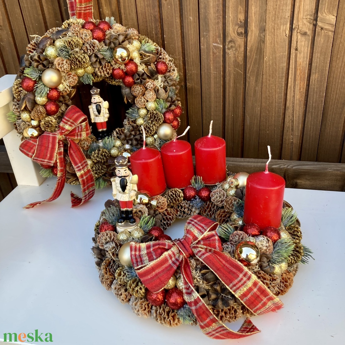 Klasszikus adventi koszorú - karácsony - adventi díszek - adventi koszorú - Meska.hu Klasszikus adventi koszorú - karácsony - adventi díszek - adventi koszorú - Meska.hu