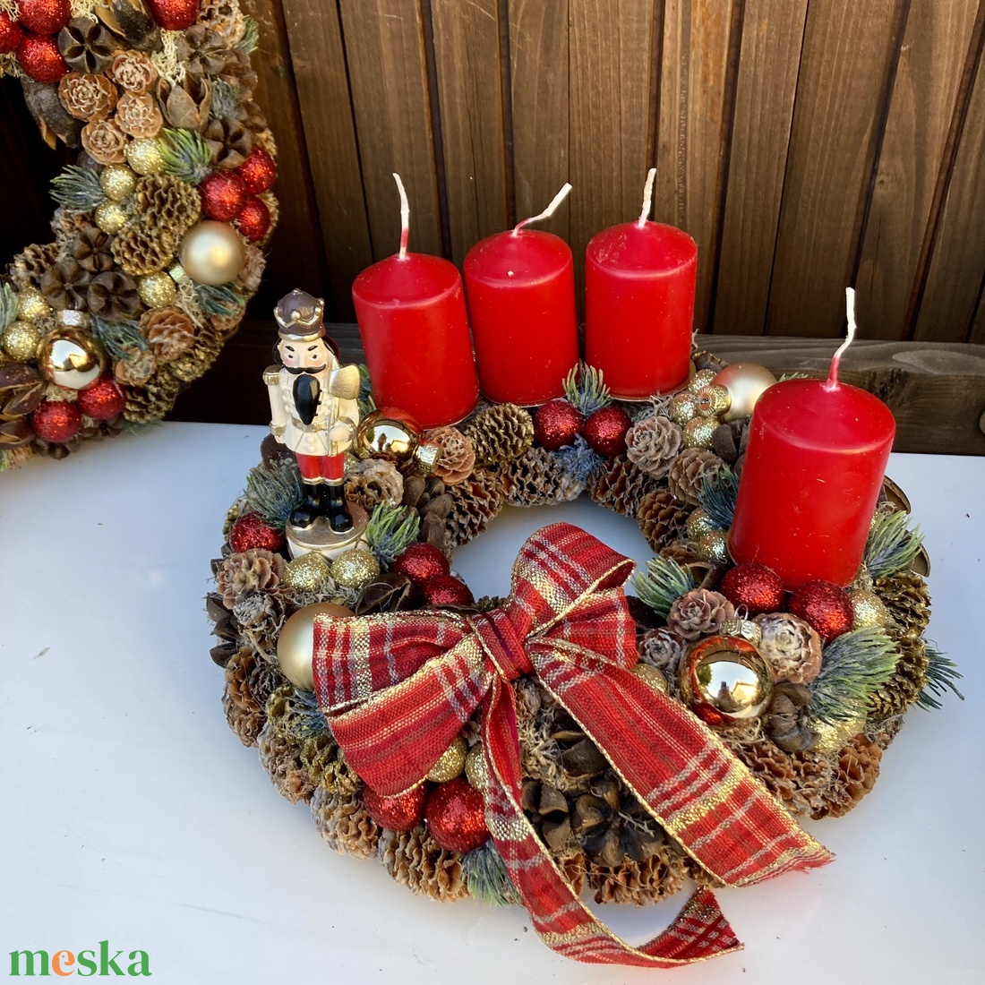Klasszikus adventi koszorú - karácsony - adventi díszek - adventi koszorú - Meska.hu Klasszikus adventi koszorú - karácsony - adventi díszek - adventi koszorú - Meska.hu
