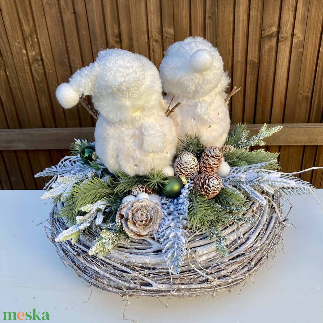 Téli adventi asztaldísz - karácsony - adventi díszek - adventi asztaldísz - Meska.hu Téli adventi asztaldísz - karácsony - adventi díszek - adventi asztaldísz - Meska.hu