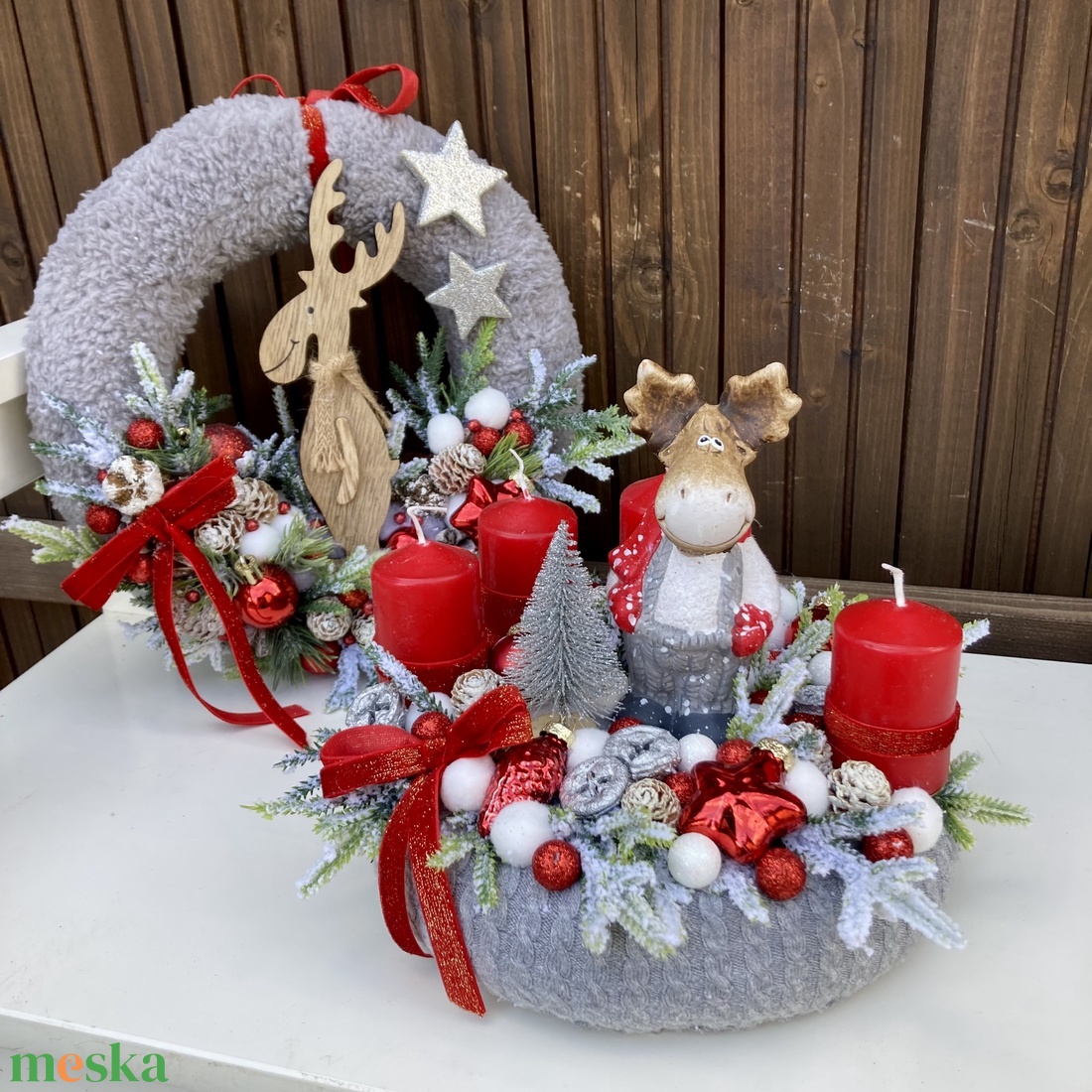 Adventi koszorú  - karácsony - adventi díszek - adventi koszorú - Meska.hu Adventi koszorú  - karácsony - adventi díszek - adventi koszorú - Meska.hu
