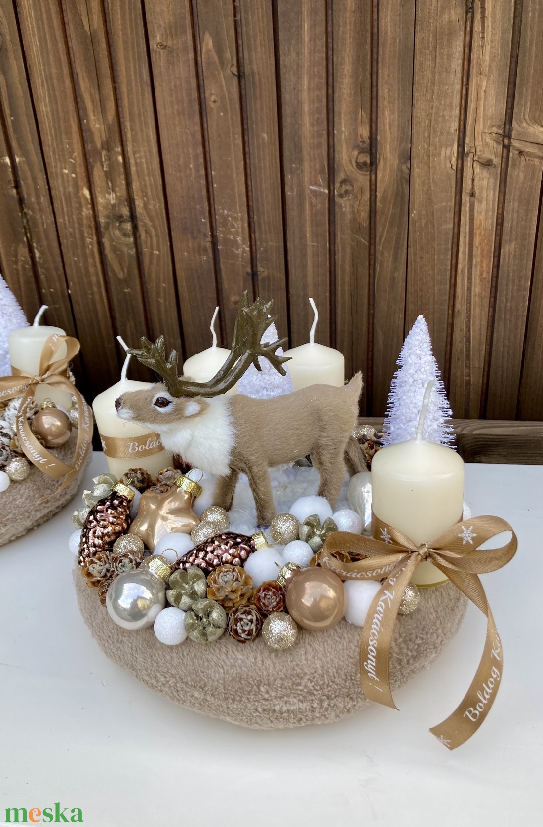 Adventi koszorú szarvassal - karácsony - adventi díszek - adventi koszorú - Meska.hu Adventi koszorú szarvassal - karácsony - adventi díszek - adventi koszorú - Meska.hu