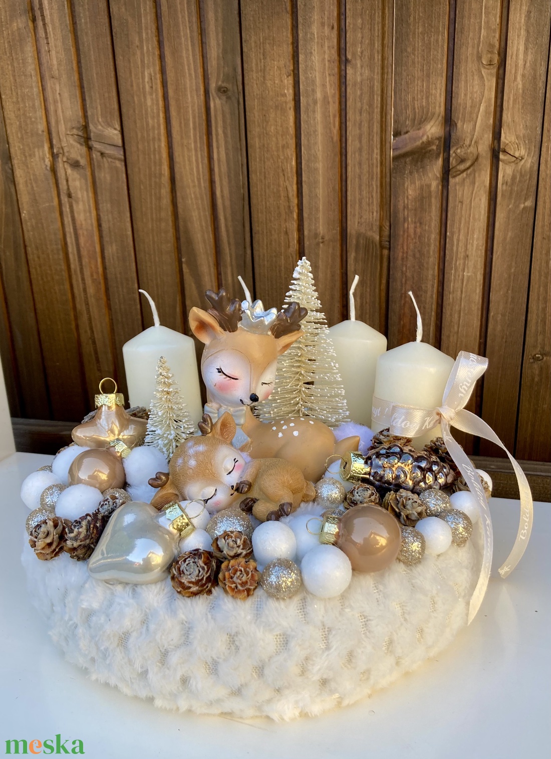 Adventi koszorú  - karácsony - adventi díszek - adventi koszorú - Meska.hu