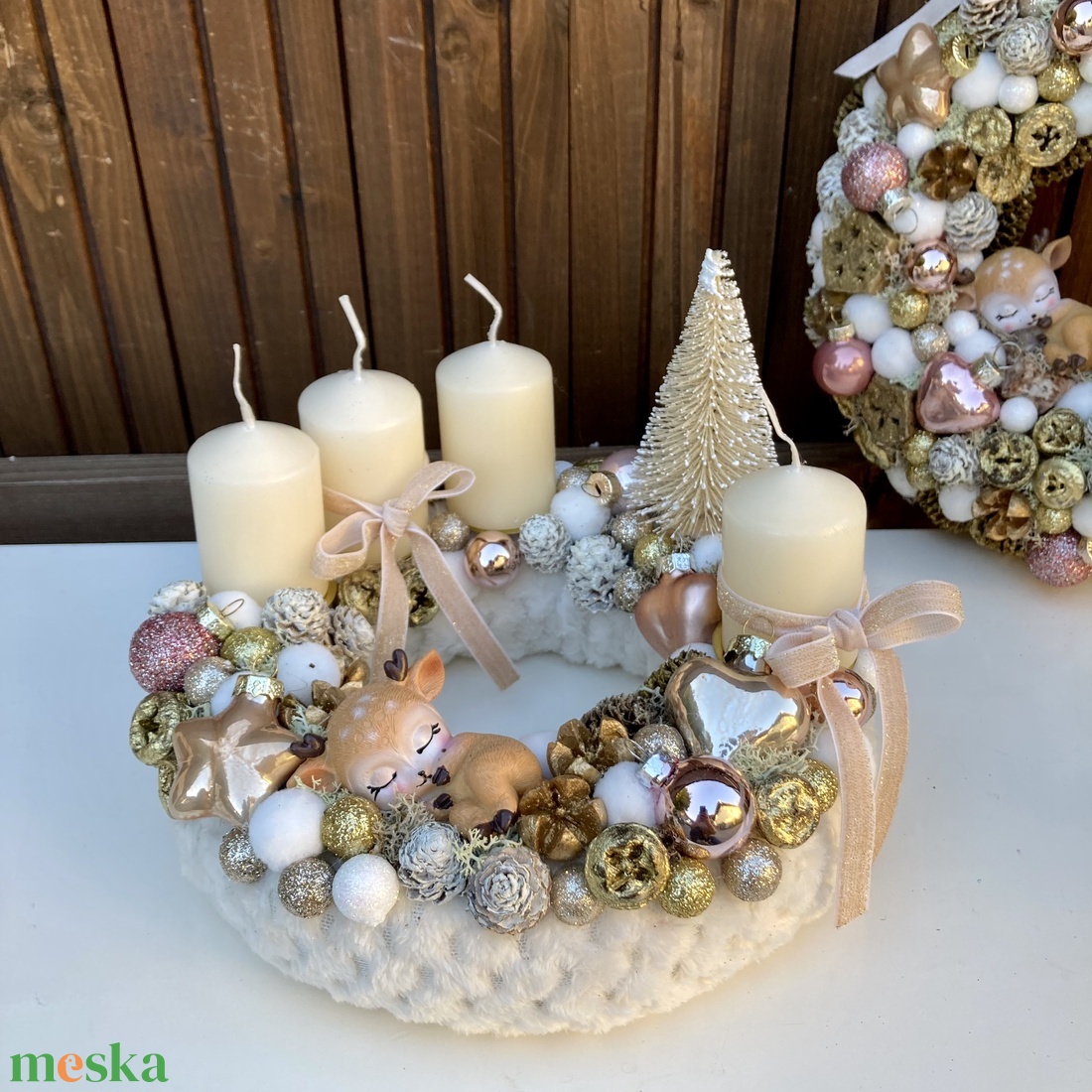 Adventi koszorú - karácsony - adventi díszek - adventi koszorú - Meska.hu