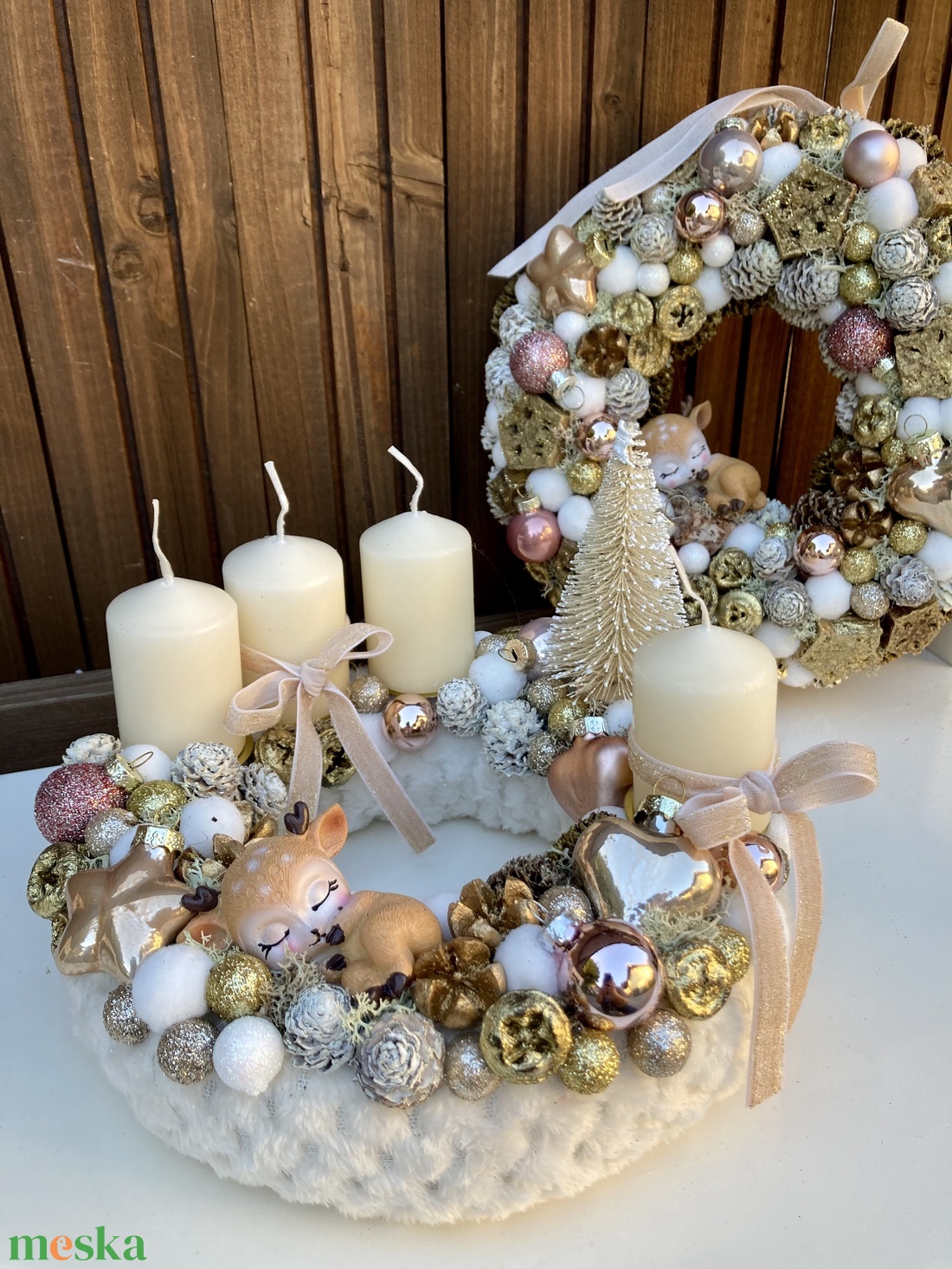 Adventi koszorú - karácsony - adventi díszek - adventi koszorú - Meska.hu