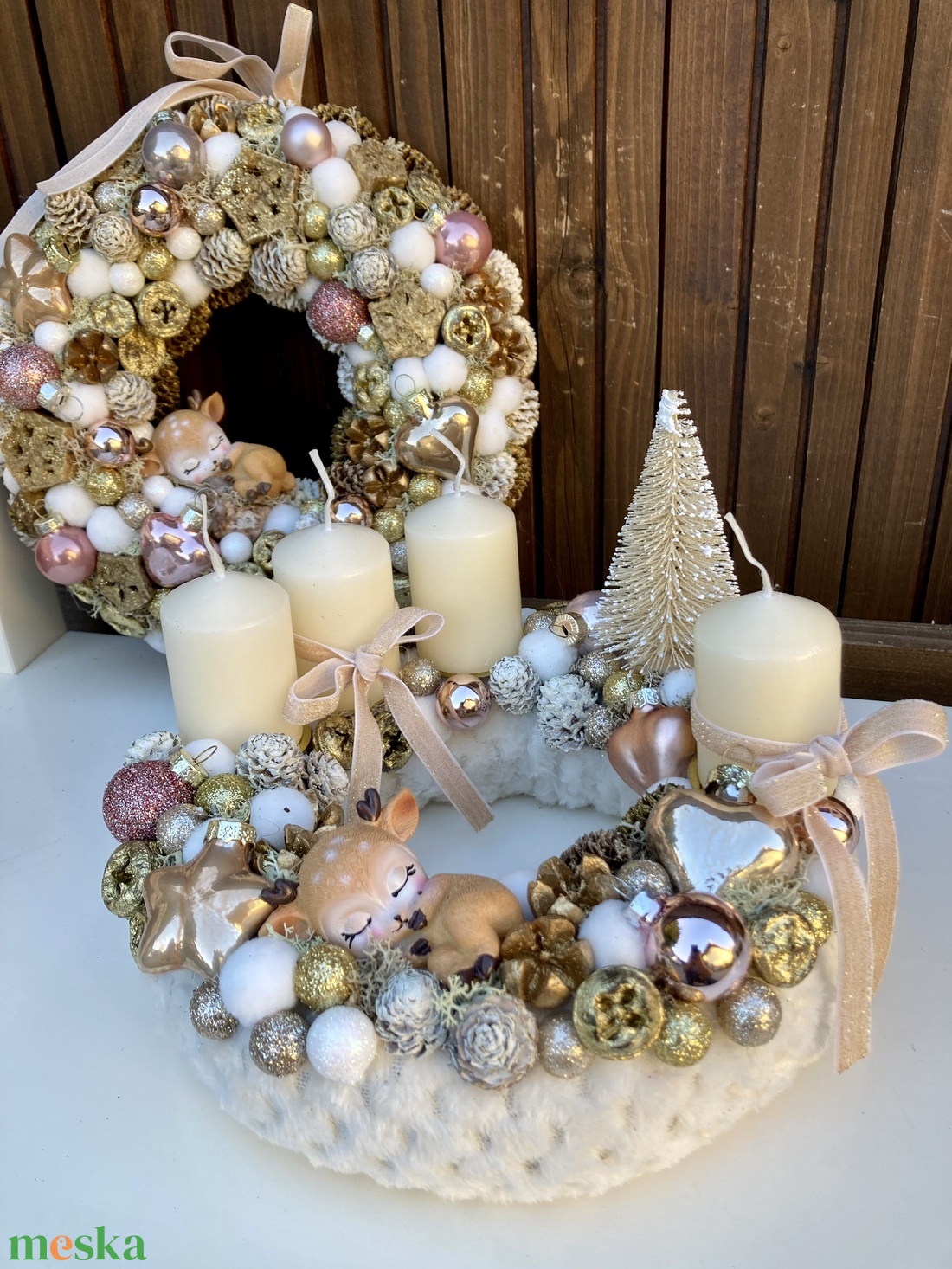 Adventi koszorú - karácsony - adventi díszek - adventi koszorú - Meska.hu