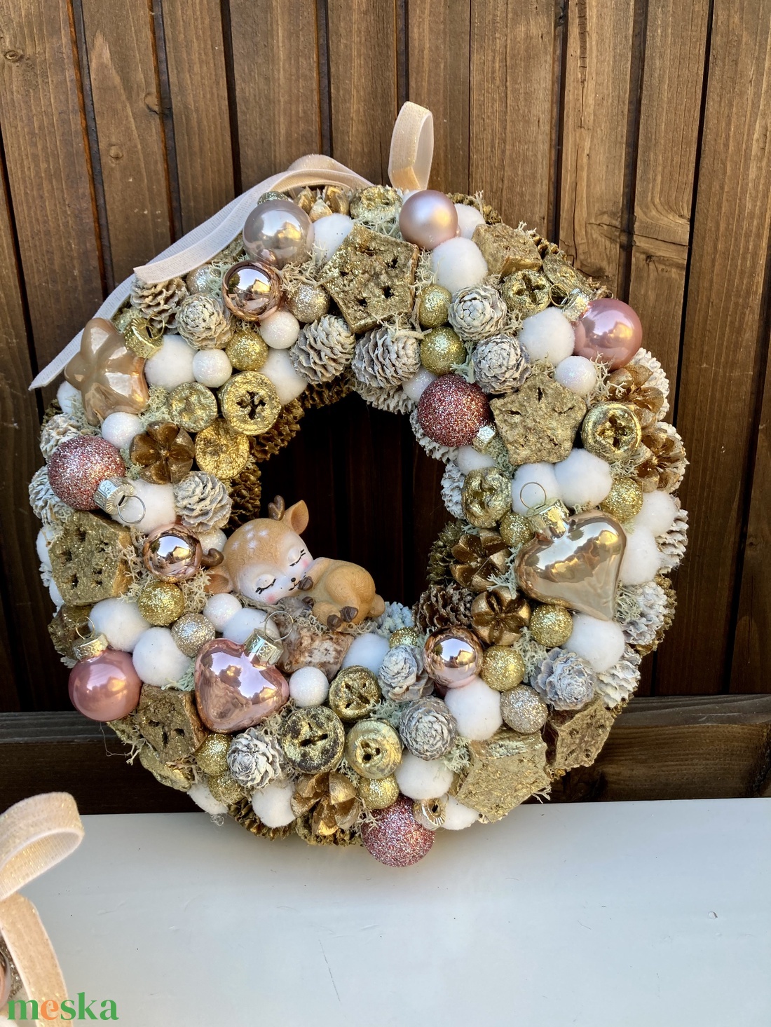 Adventi ajtódísz - karácsony - adventi díszek - adventi ajtódísz - Meska.hu