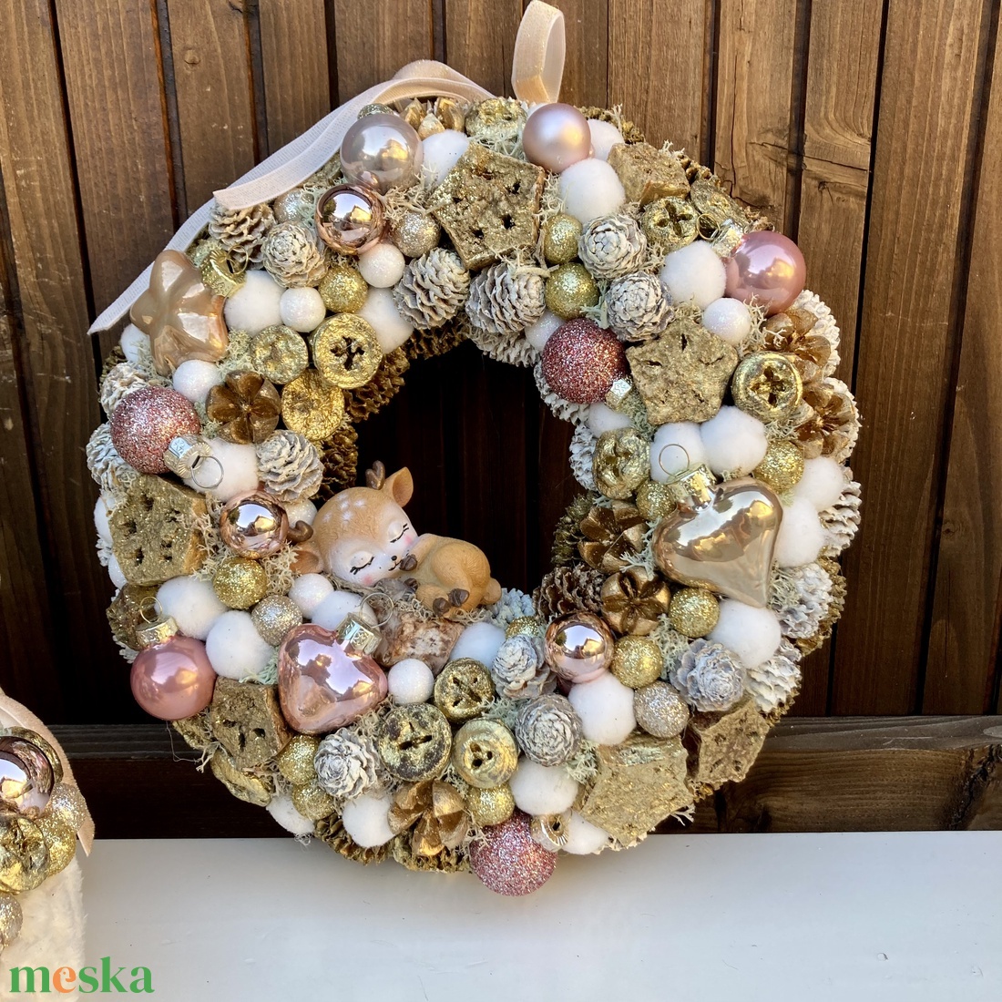 Adventi ajtódísz - karácsony - adventi díszek - adventi ajtódísz - Meska.hu