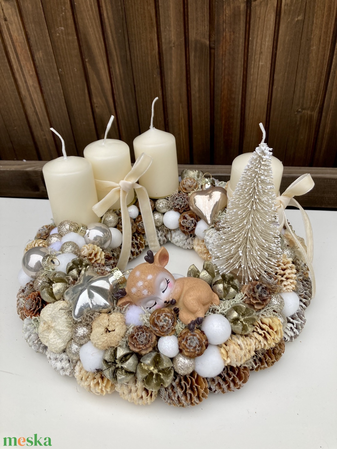 Adventi koszorú - karácsony - adventi díszek - adventi koszorú - Meska.hu