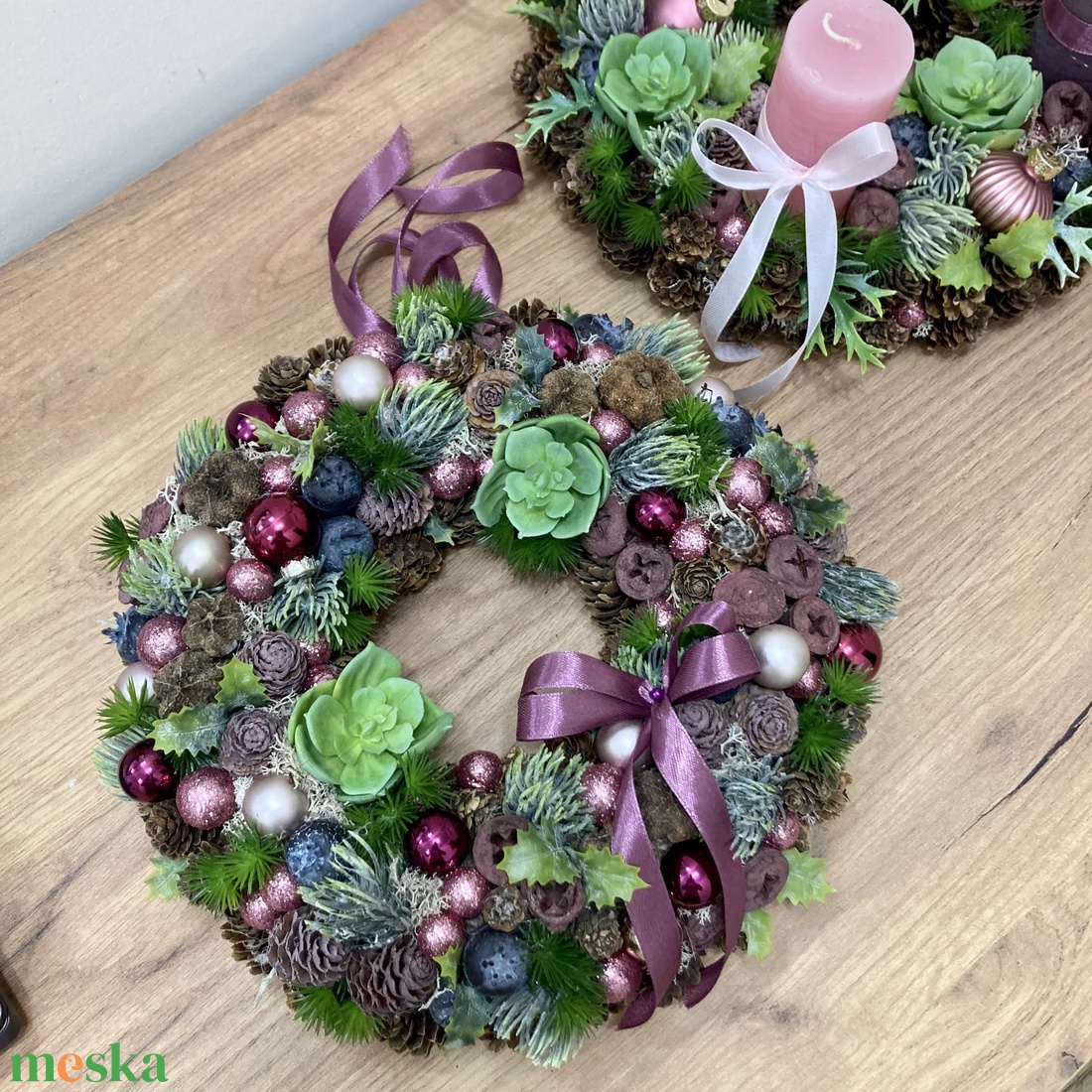 Adventi ajtódísz  - karácsony - adventi díszek - adventi ajtódísz - Meska.hu