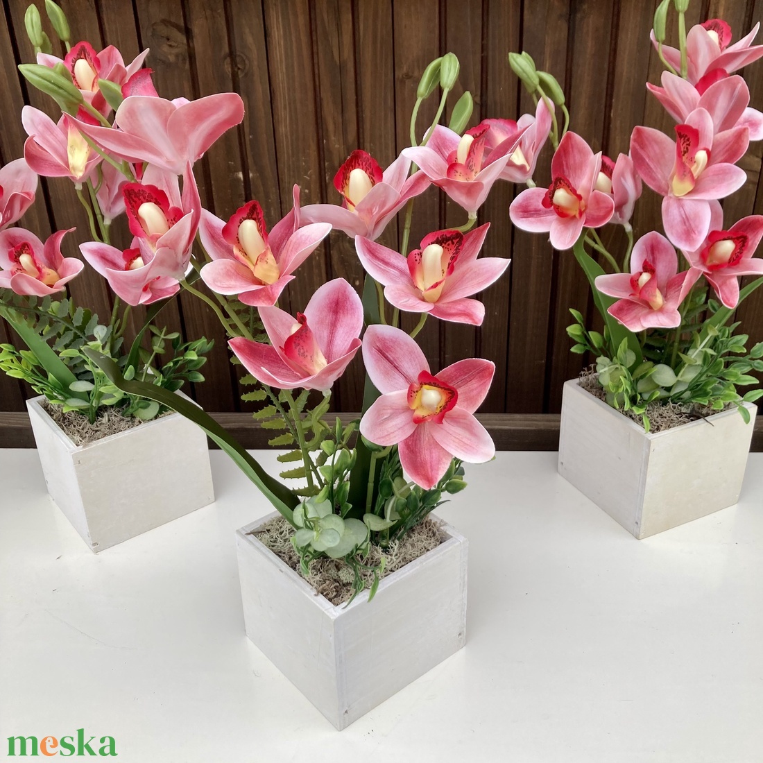 Orchidea asztaldísz 30 cm - otthon & életmód - dekoráció - Meska.hu