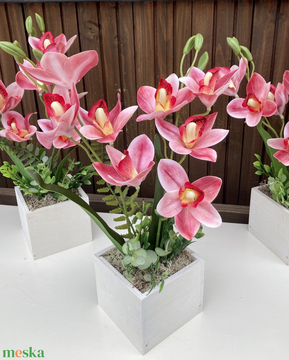 Orchidea asztaldísz 30 cm - otthon & életmód - dekoráció - Meska.hu