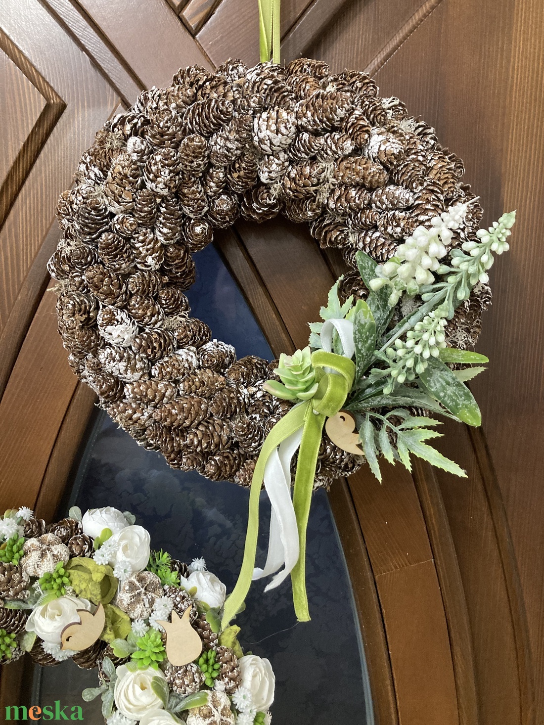 Téli ajtódísz  - otthon & életmód - dekoráció - ajtó- és ablak dekoráció - ajtódísz & kopogtató - Meska.hu