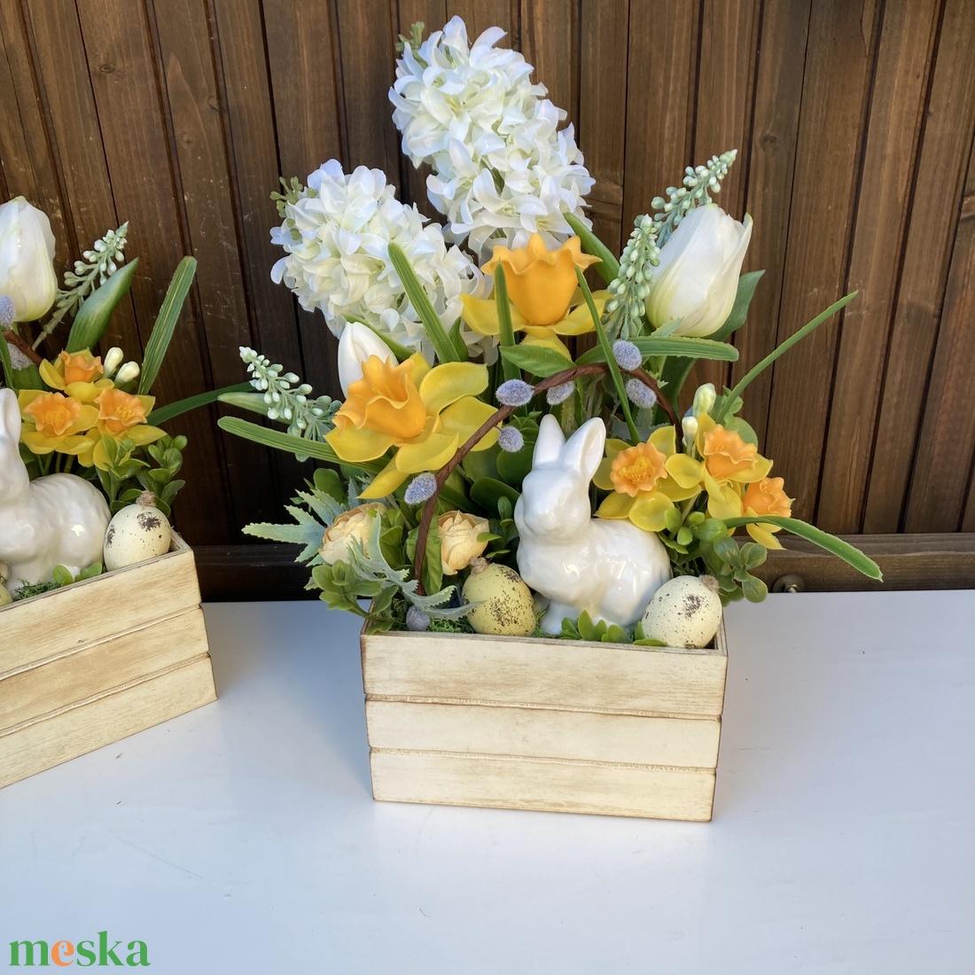 Húsvéti nagy asztaldísz 35 cm - otthon & életmód - dekoráció - húsvéti asztaldíszek - Meska.hu