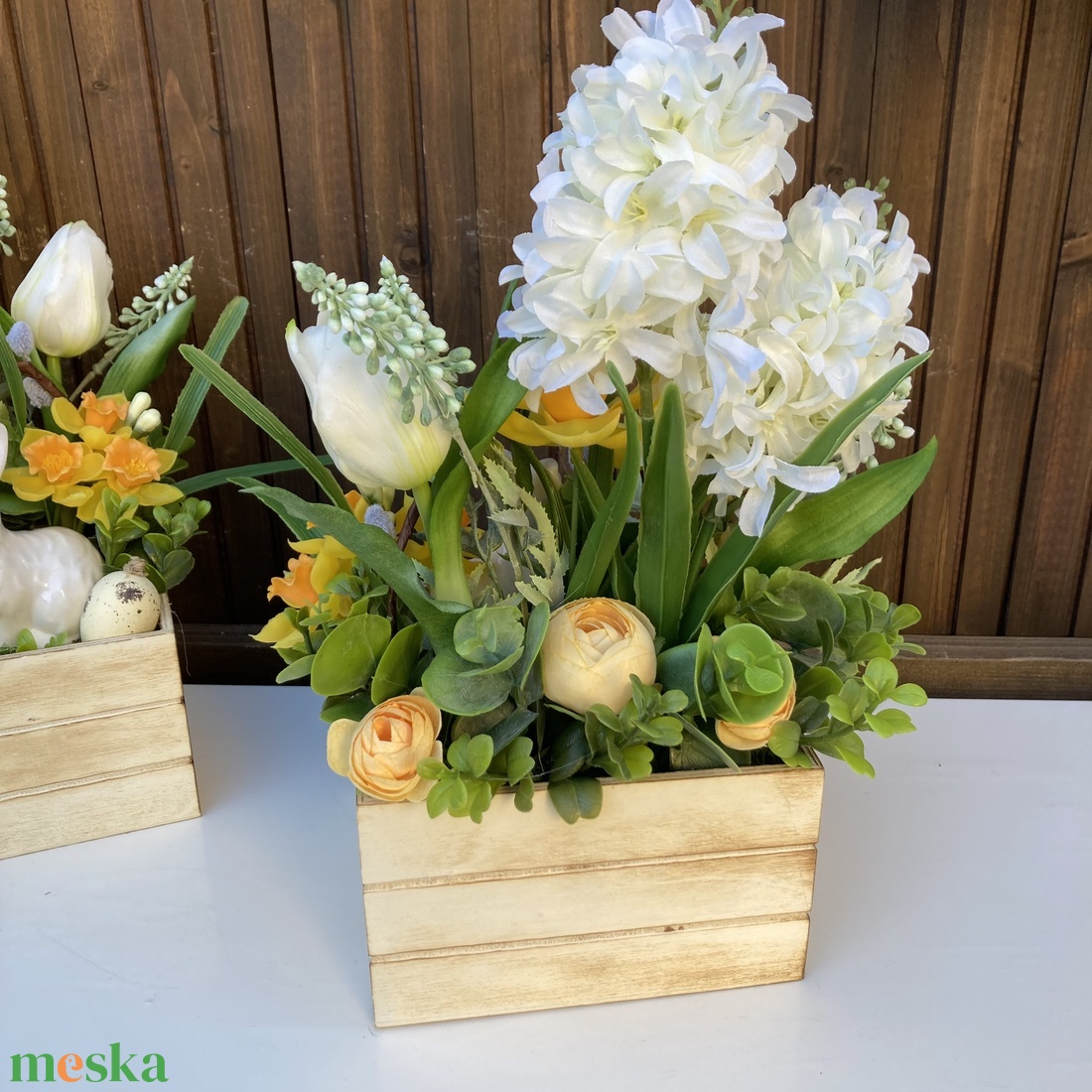 Húsvéti nagy asztaldísz 35 cm - otthon & életmód - dekoráció - húsvéti asztaldíszek - Meska.hu