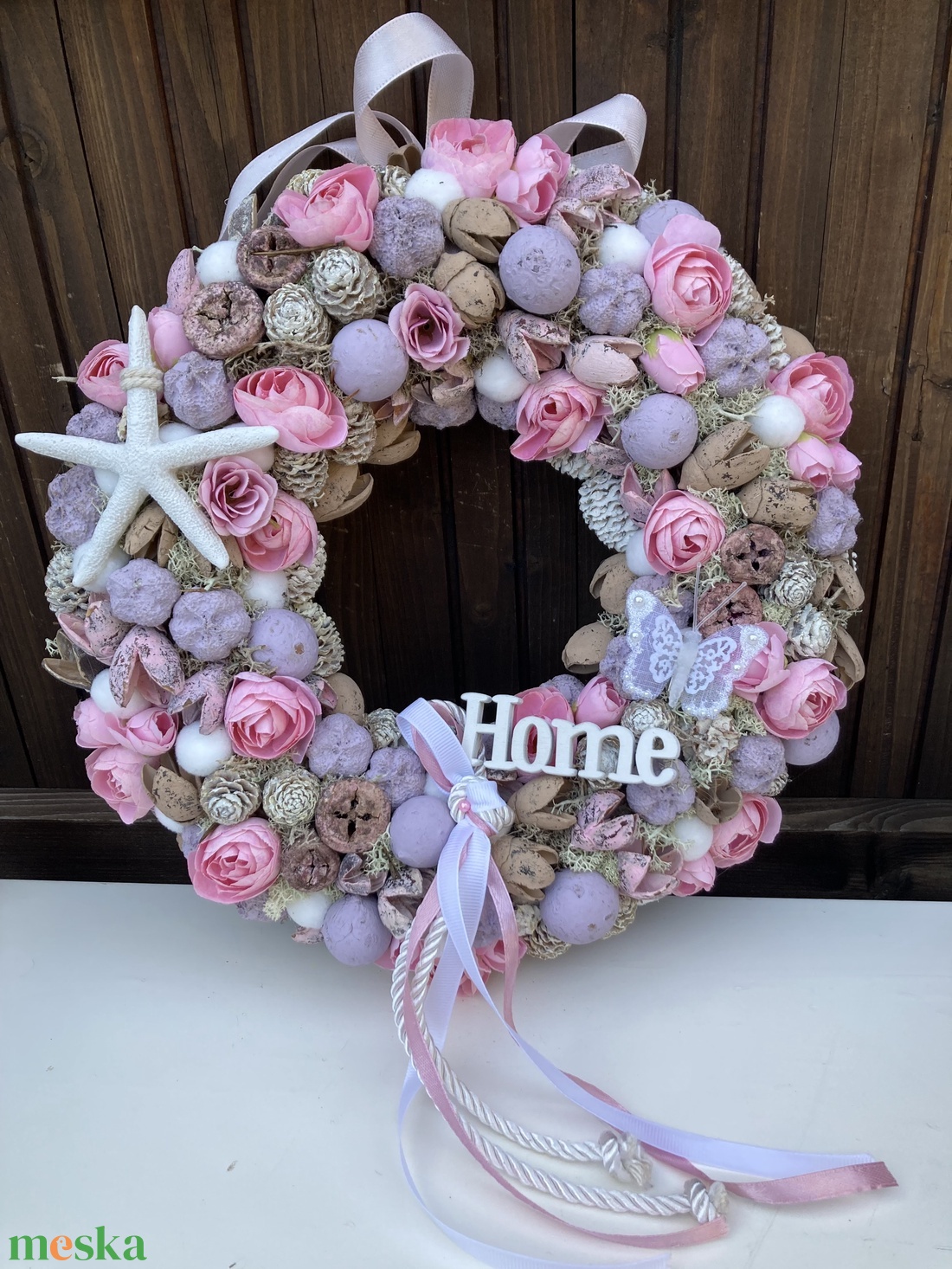 Pasztell ajtódísz 30 cm - otthon & életmód - dekoráció - ajtó- és ablak dekoráció - ajtódísz & kopogtató - Meska.hu