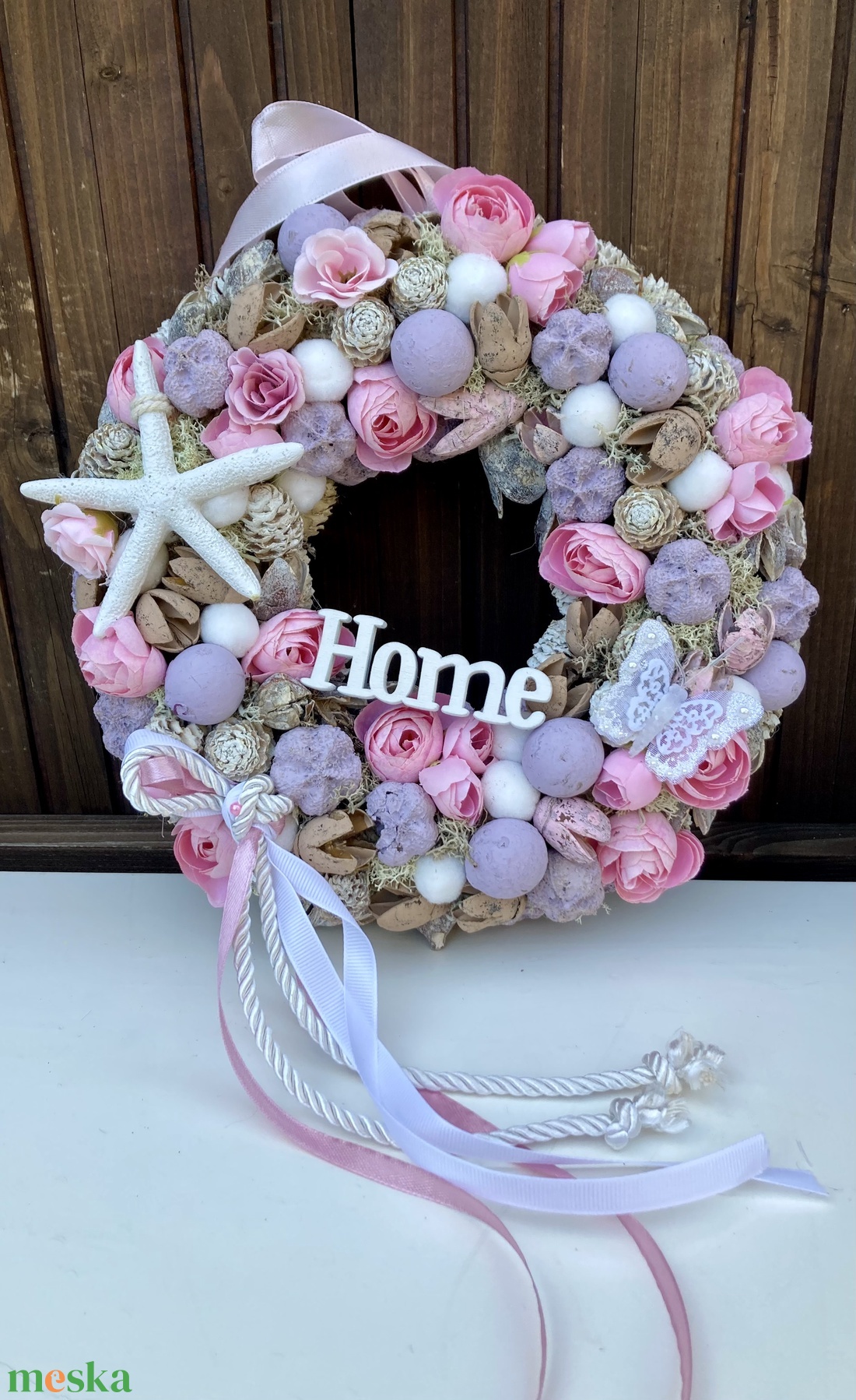 Pasztell ajtódísz 25 cm - otthon & életmód - dekoráció - ajtó- és ablak dekoráció - ajtódísz & kopogtató - Meska.hu