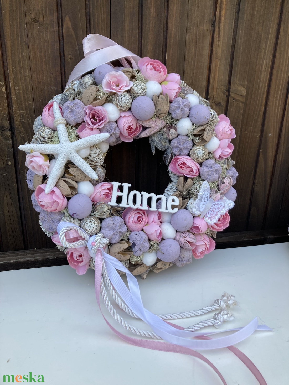 Pasztell ajtódísz 25 cm - otthon & életmód - dekoráció - ajtó- és ablak dekoráció - ajtódísz & kopogtató - Meska.hu