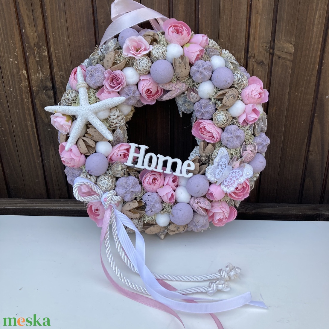 Pasztell ajtódísz 25 cm - otthon & életmód - dekoráció - ajtó- és ablak dekoráció - ajtódísz & kopogtató - Meska.hu