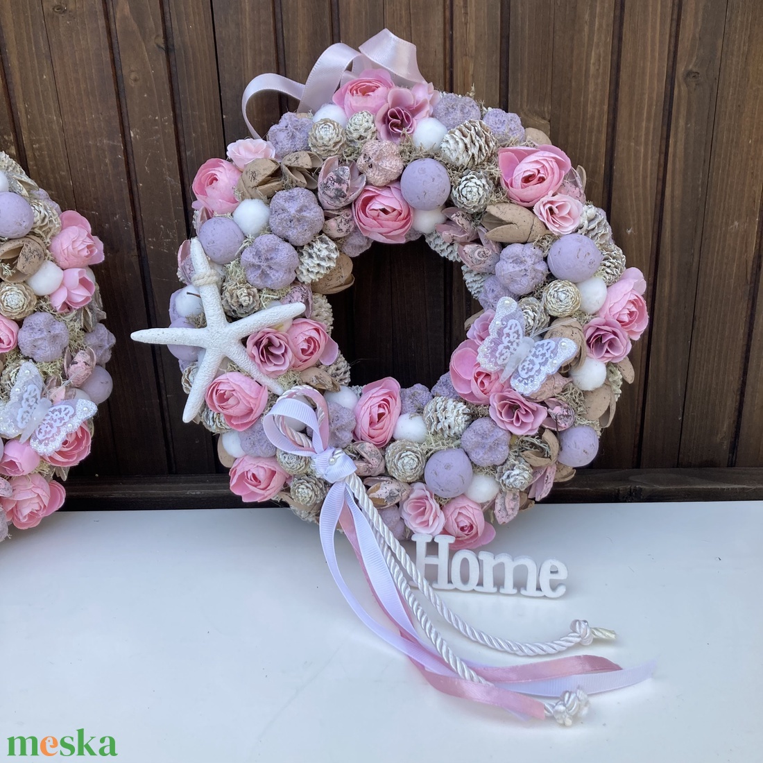 Pasztell ajtódísz 25 cm - otthon & életmód - dekoráció - ajtó- és ablak dekoráció - ajtódísz & kopogtató - Meska.hu