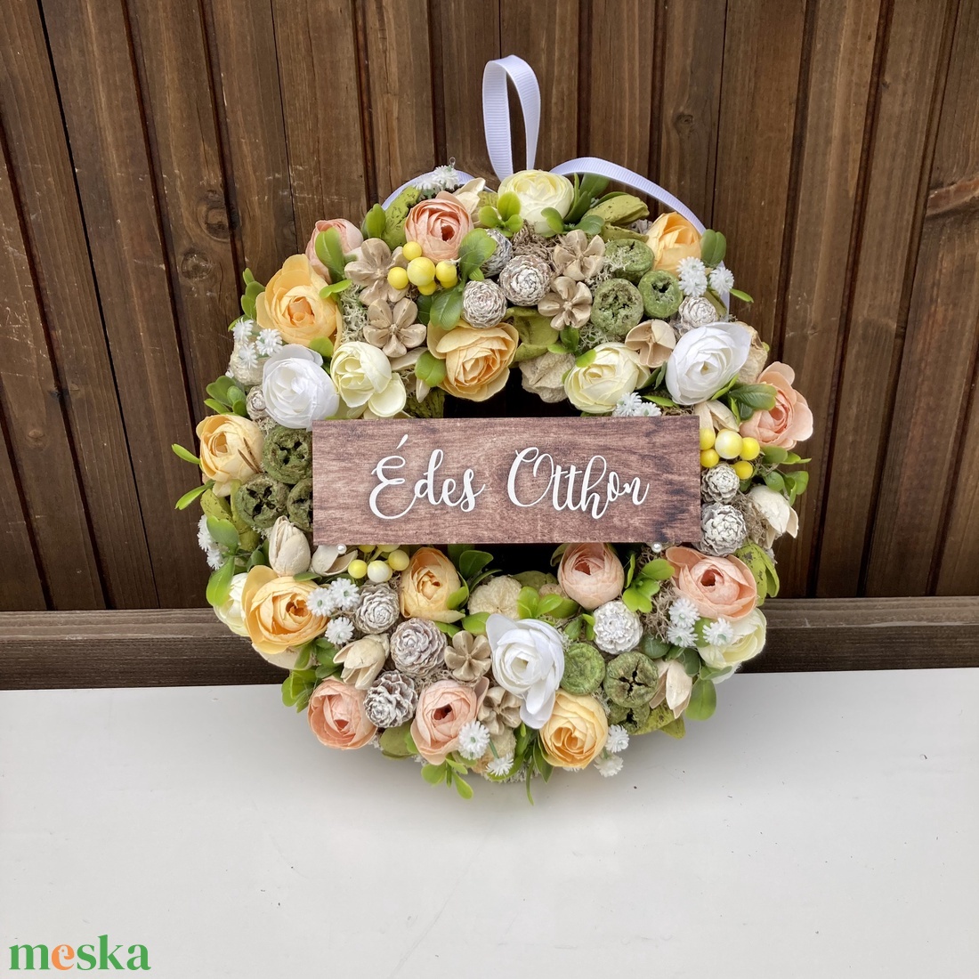 Tavaszi-nyári kopogtató - otthon & életmód - dekoráció - ajtó- és ablak dekoráció - ajtódísz & kopogtató - Meska.hu