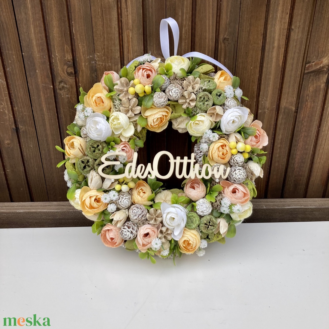 Tavaszi-nyári kopogtató - otthon & életmód - dekoráció - ajtó- és ablak dekoráció - ajtódísz & kopogtató - Meska.hu