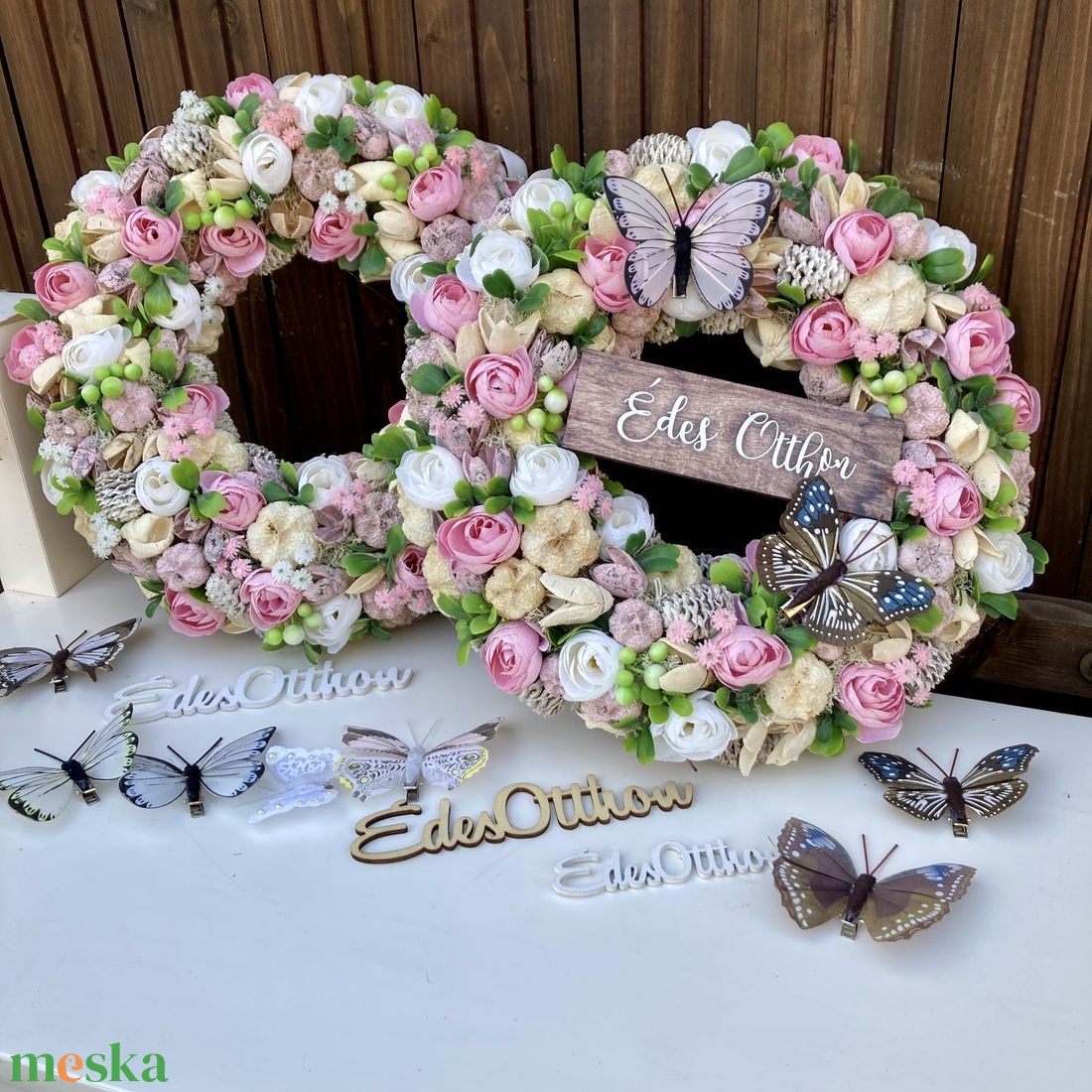 Tavaszi-nyári 30 cm ajtódísz  - otthon & életmód - dekoráció - ajtó- és ablak dekoráció - ajtódísz & kopogtató - Meska.hu