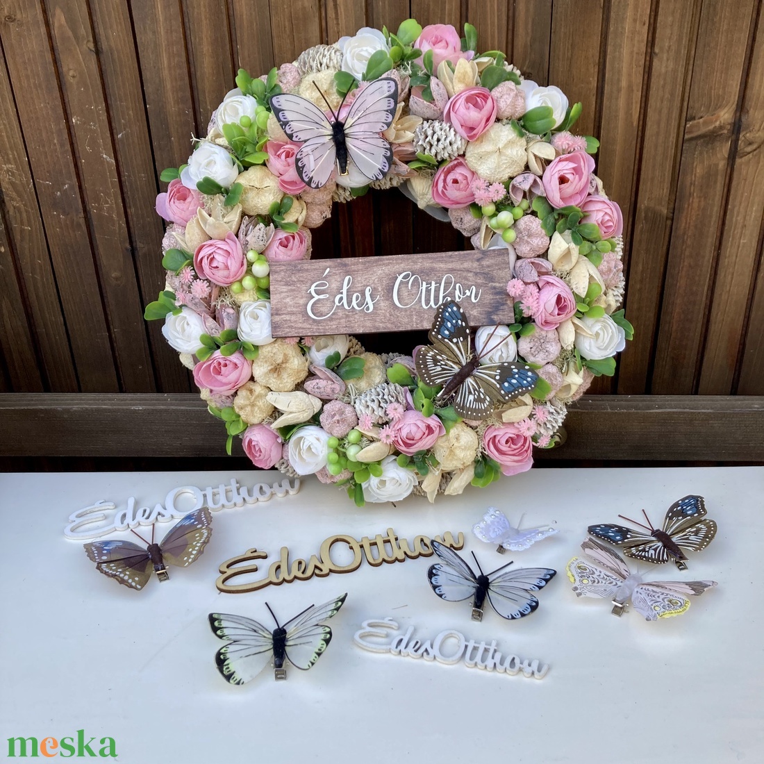 Tavaszi-nyári 30 cm ajtódísz  - otthon & életmód - dekoráció - ajtó- és ablak dekoráció - ajtódísz & kopogtató - Meska.hu